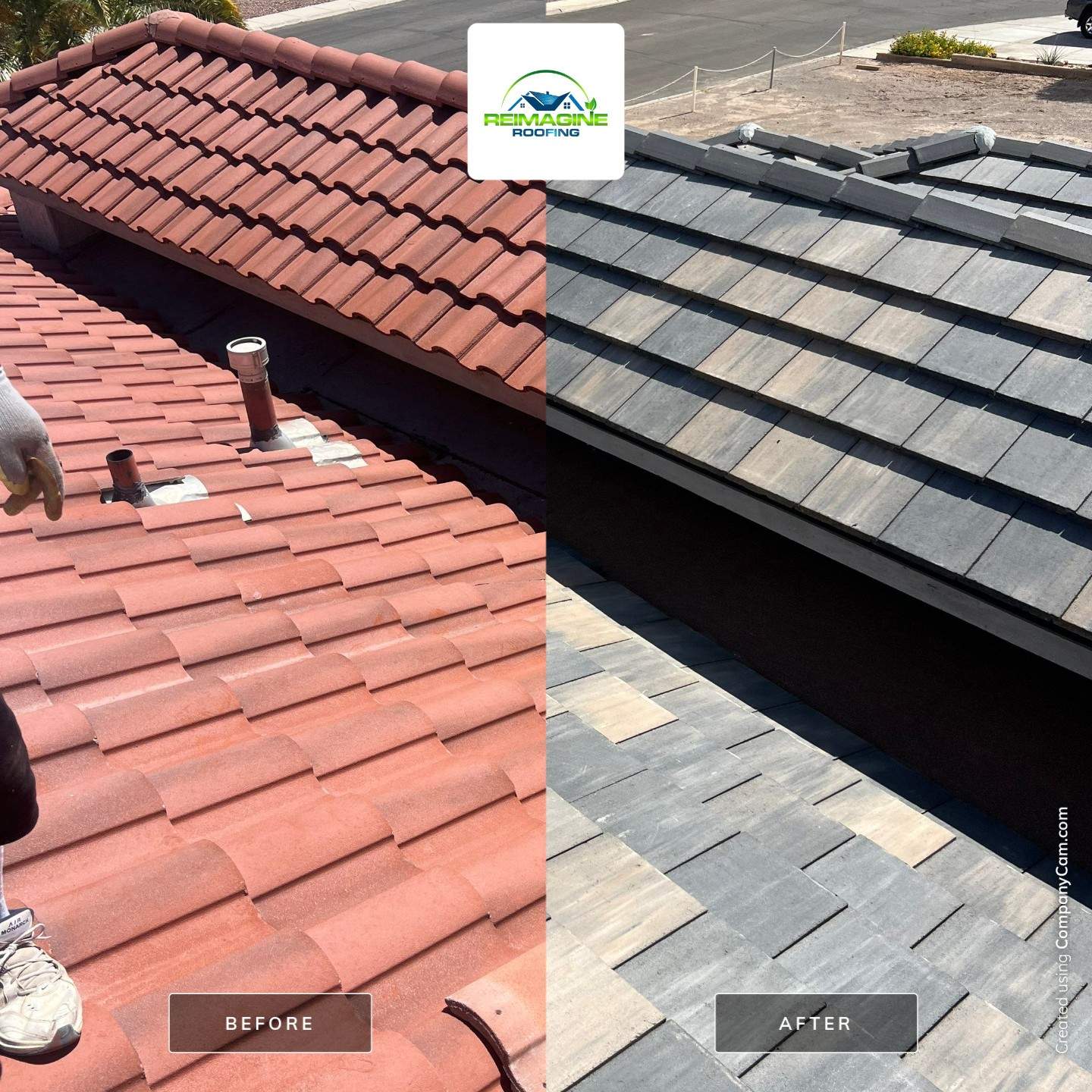 Weathered Ash Concrete Tile by Reimagine Roofing