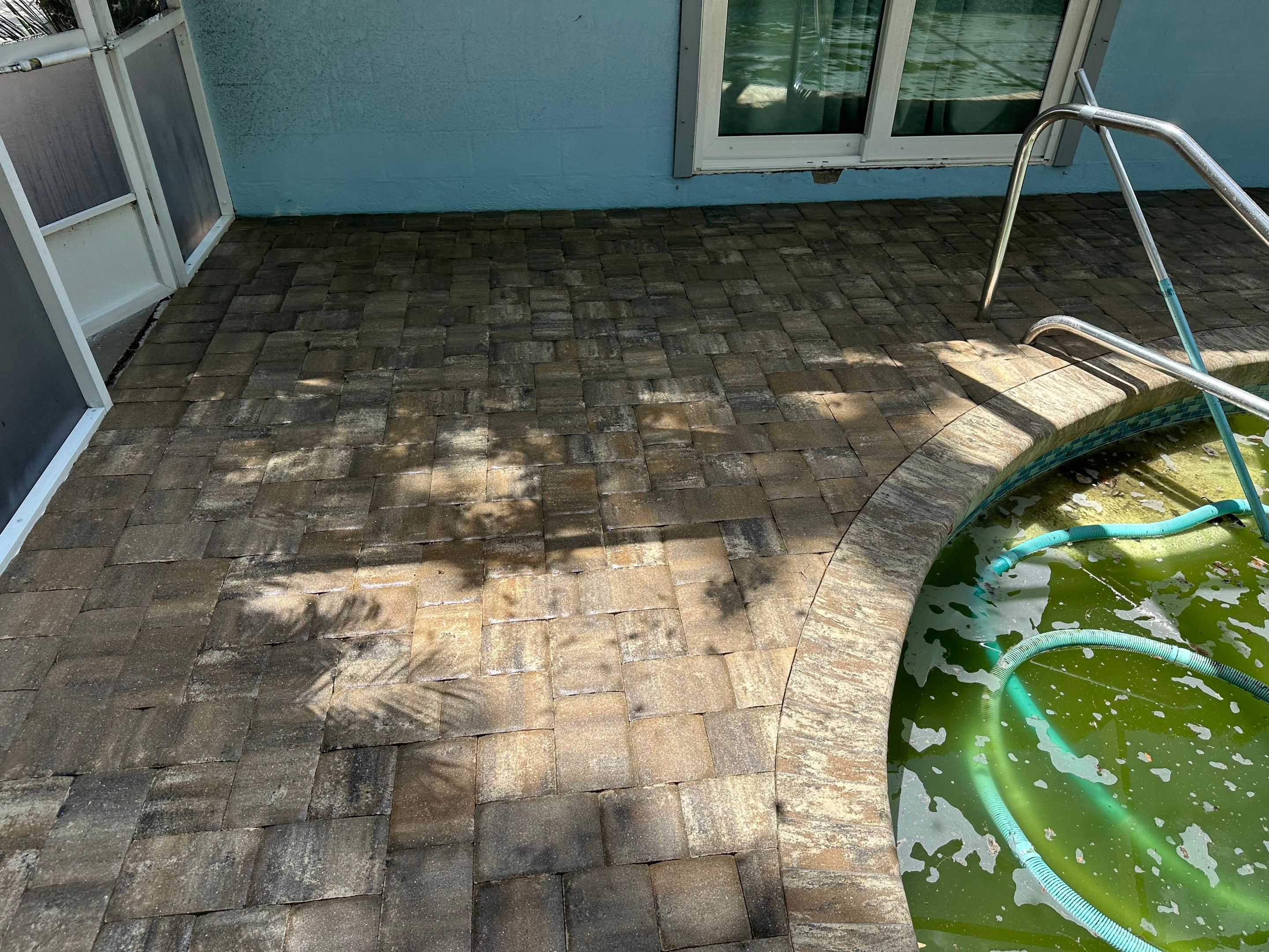 Paver Pool Deck Cleaning in Fair Oaks, Bradenton, FL | Sunshine AquaWash by Sunshine AquaWash