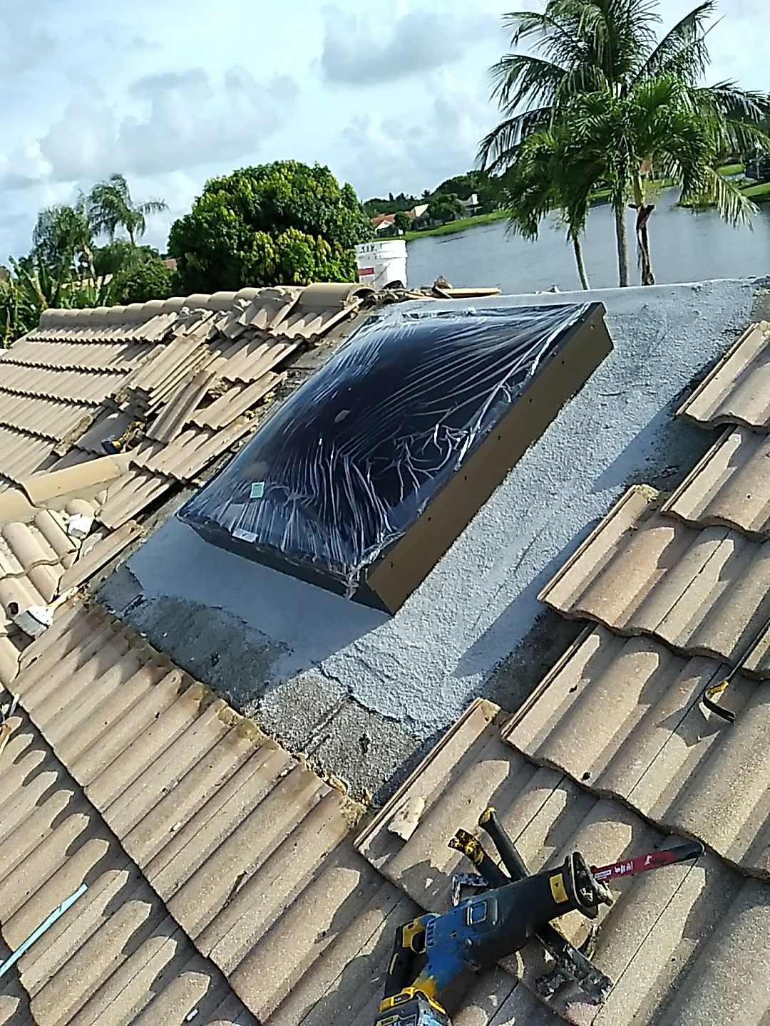 Custom Skylight Repair and Concrete Tile Restoration in Boynton Beach by Aastro Roofing