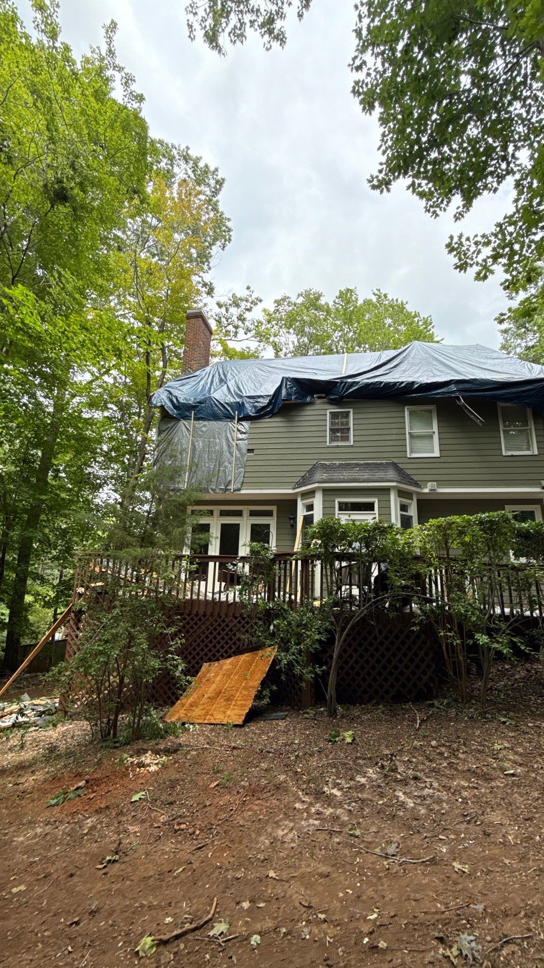 Storm Damage Mitigation and Structural Drying After Tree Impact in Raleigh by One Team Restoration