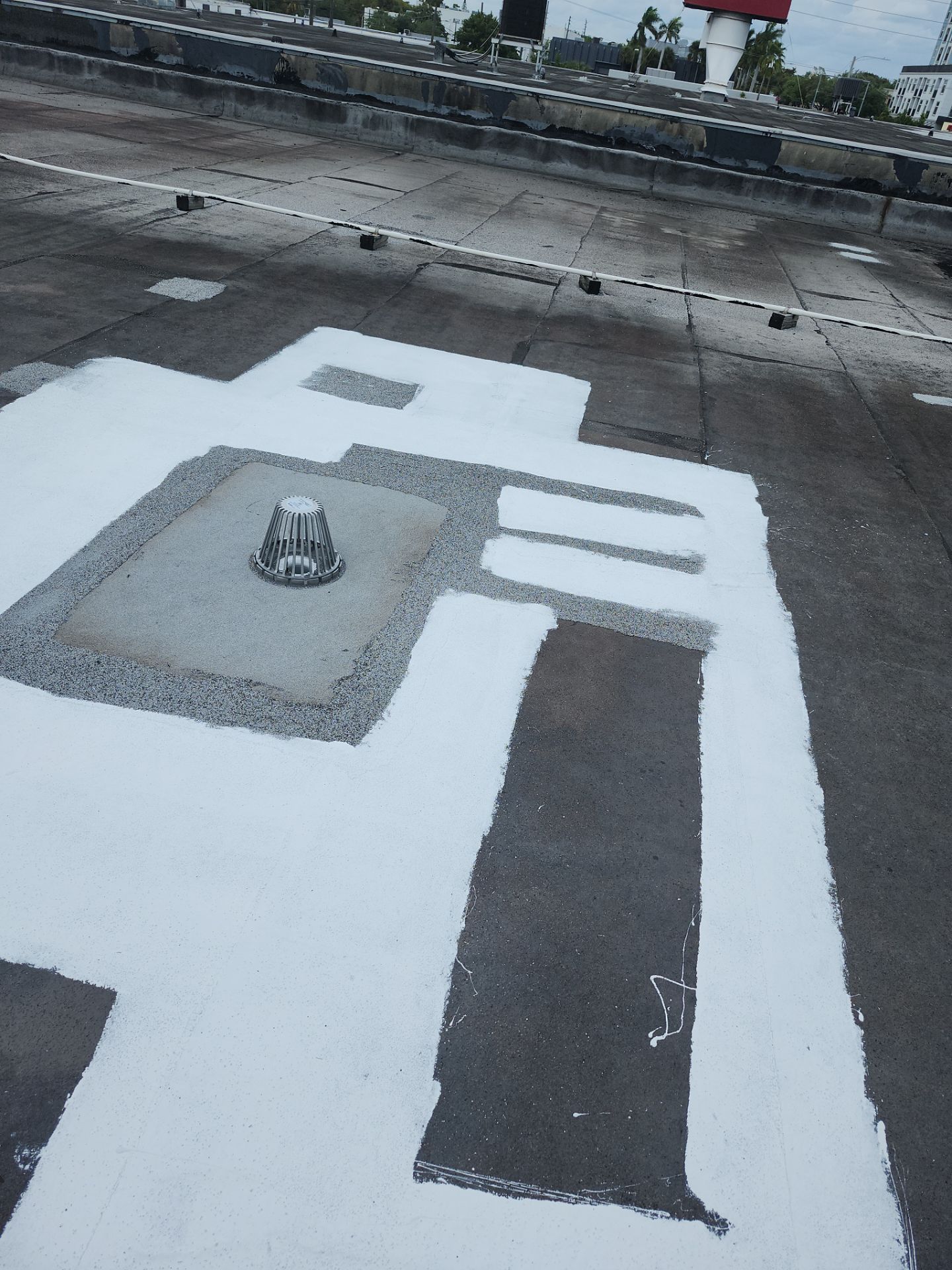 Flat Roof Repair on Commercial building in Fort Lauderdale by Aastro Roofing