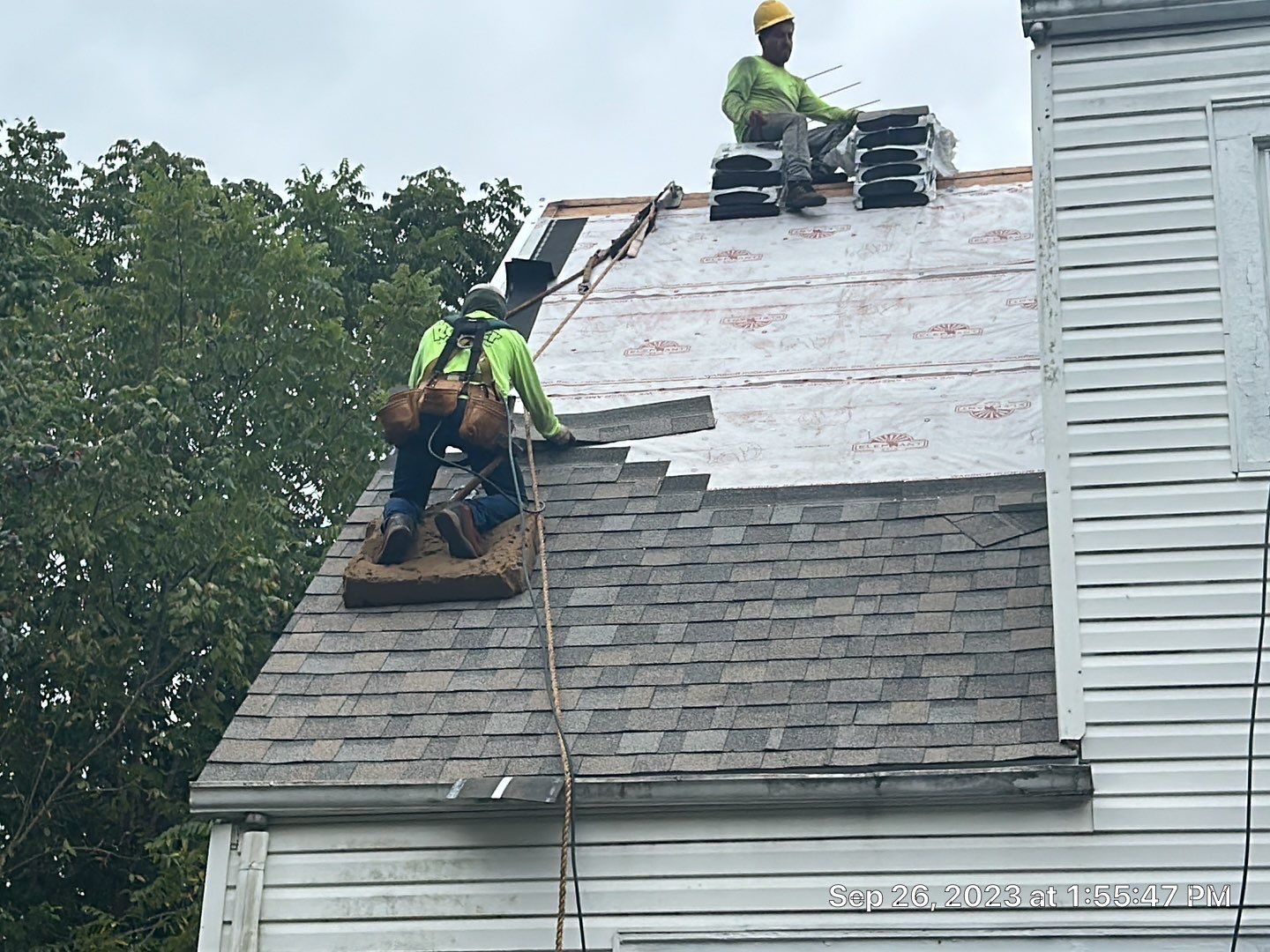 Residential Roofing Installation using Performance Shingles by Mr. Roofer