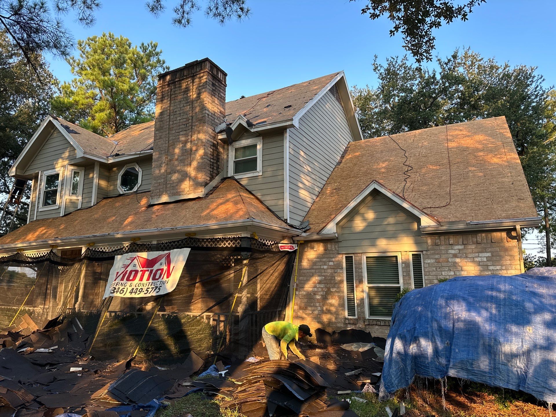 Project in Houston by Motion Roofing