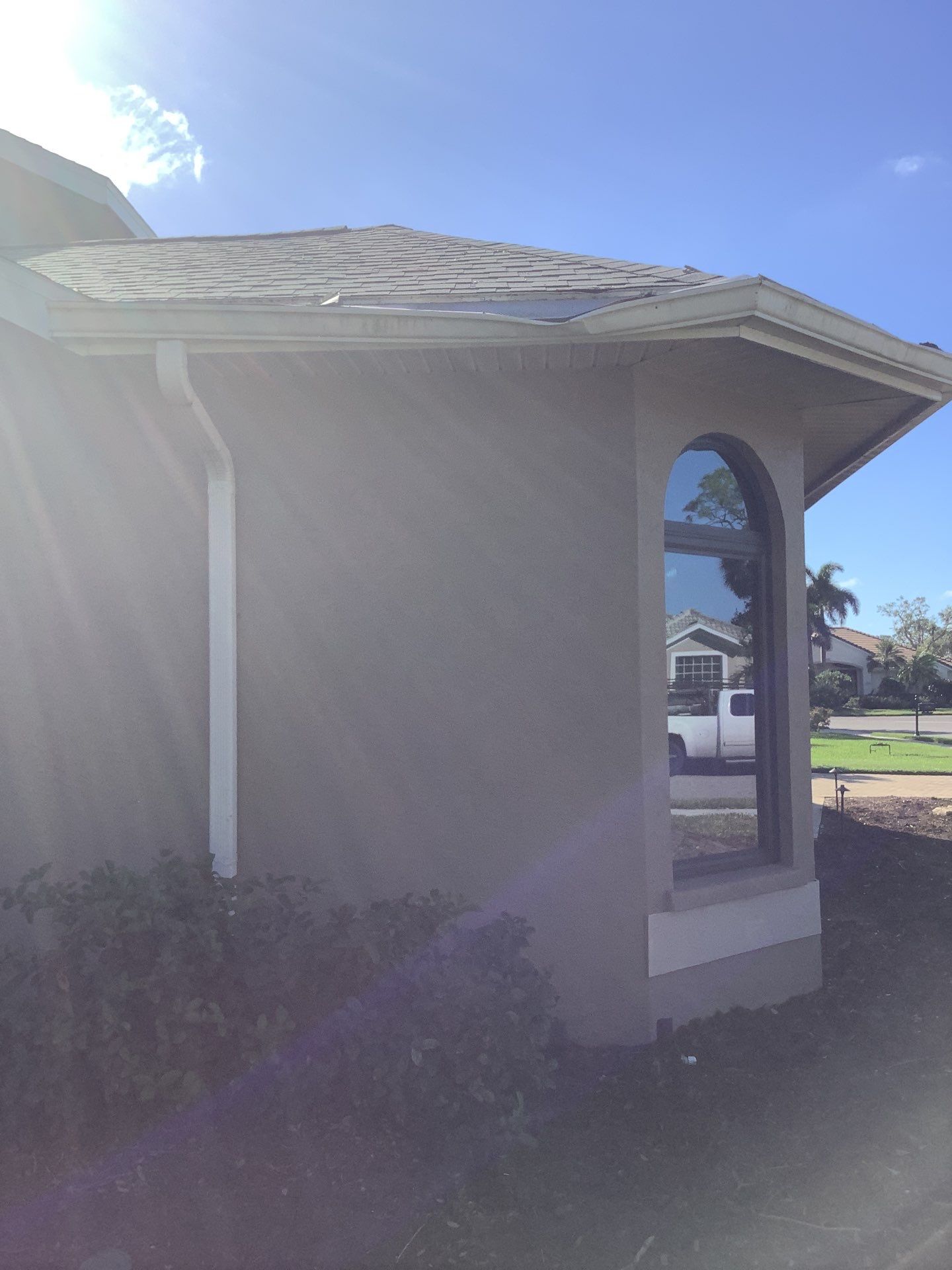 Black Seamless Gutters in Sarasota FL by Gutter Professors