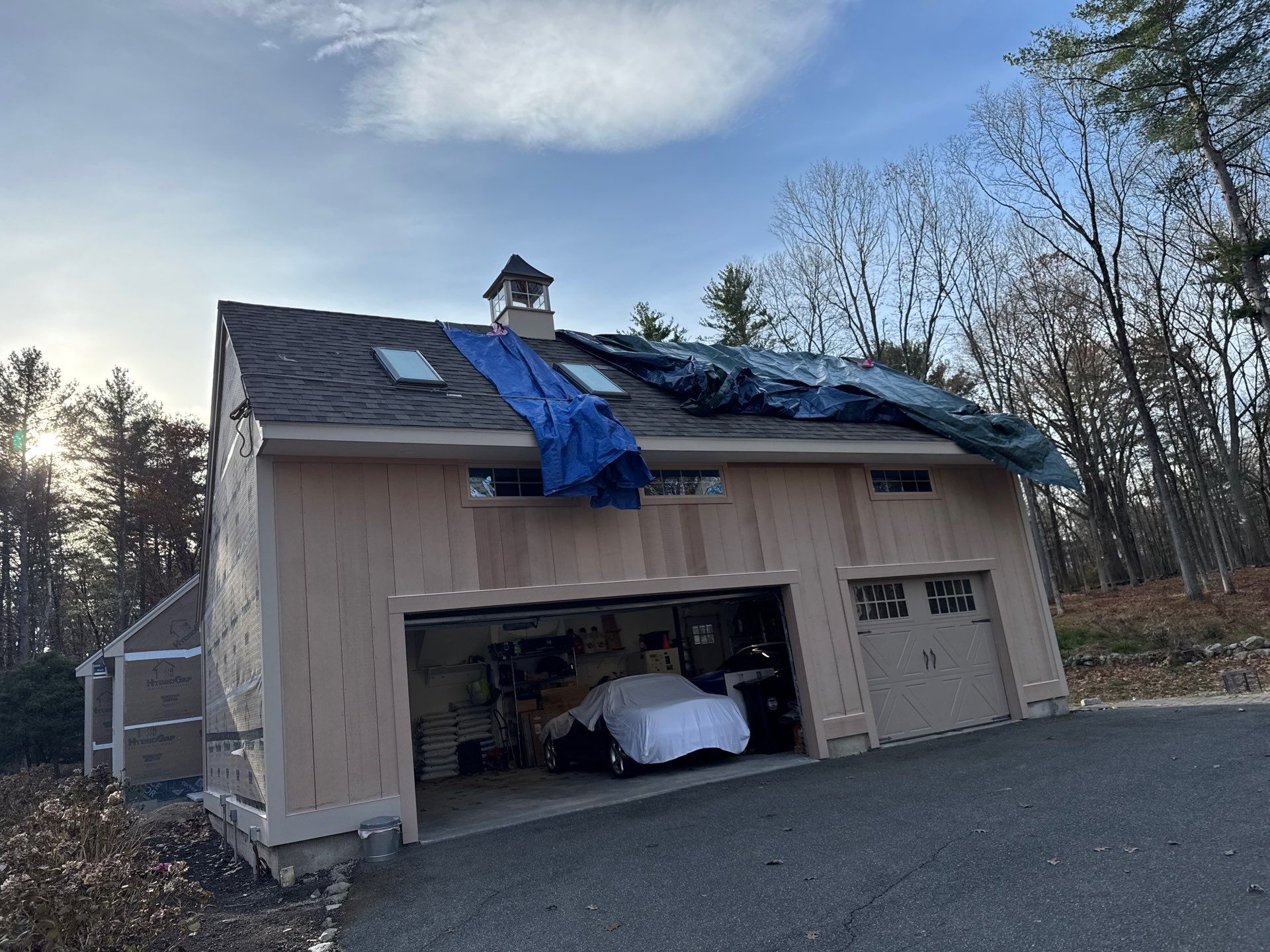 Complete House & Barn Roof with 13 Skylight Reflashing + EPDM Repairs by Mighty Dog Roofing of Greater Middlesex County