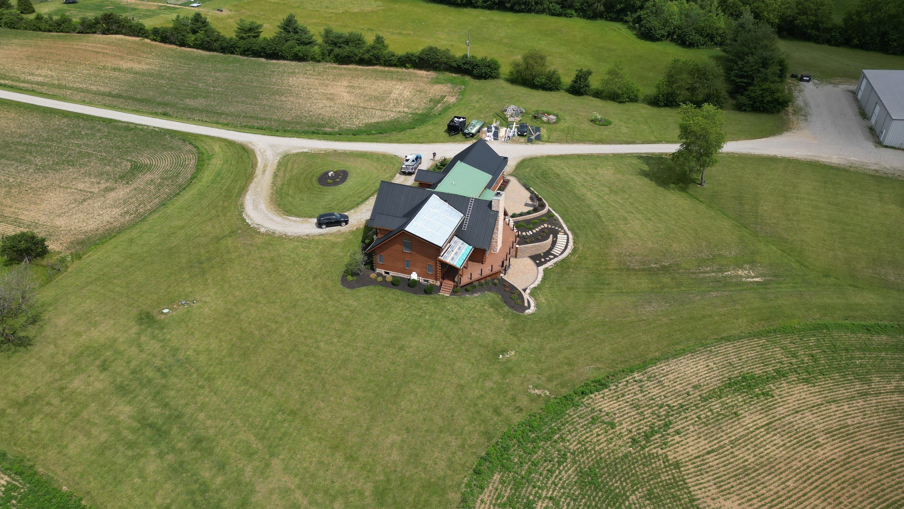Residential Roofing Installation using Performance Panel Metal - Frost Black by RoofX 