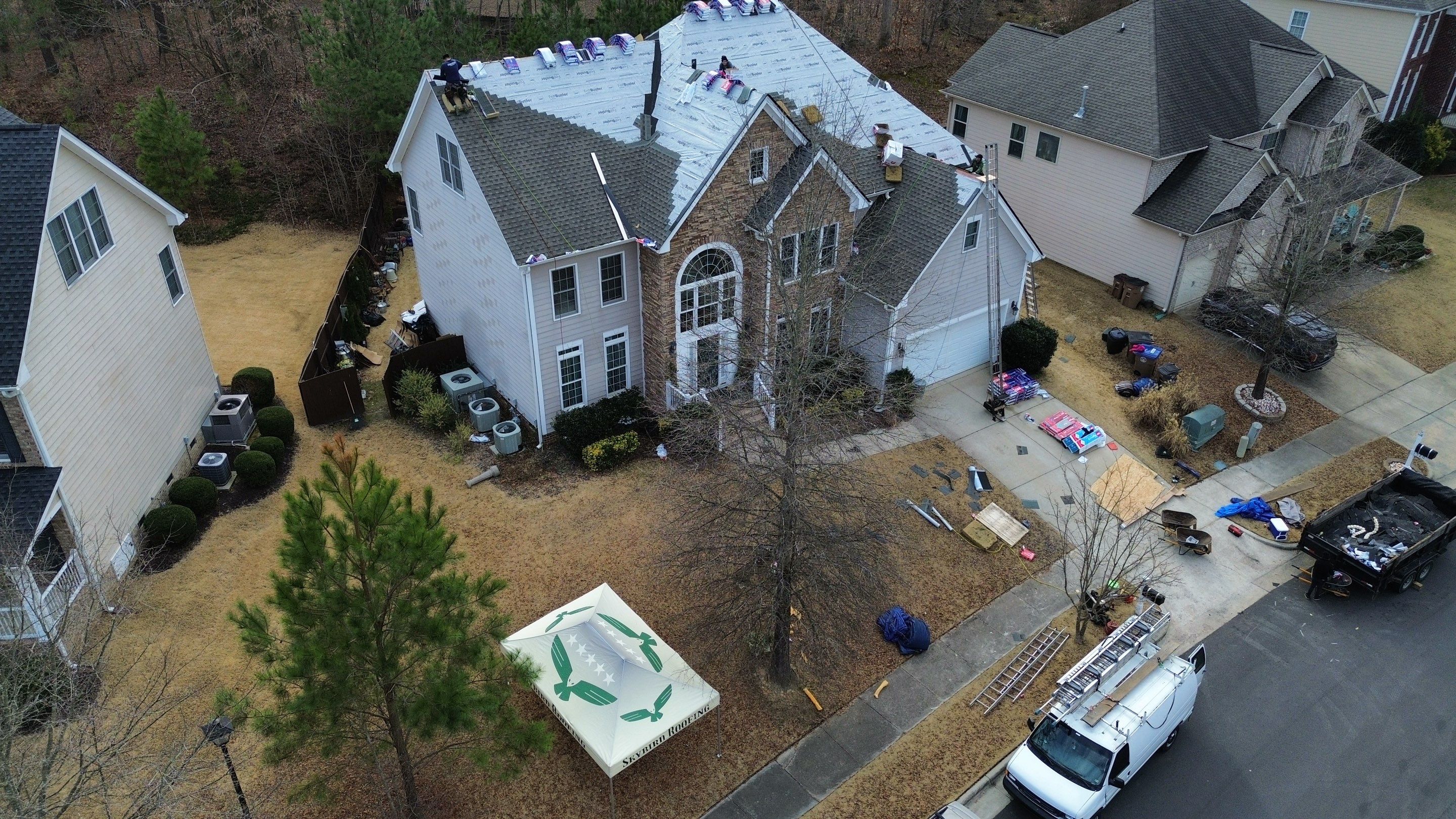 GAF HDZ Weathered Wood by Skybird Roofing