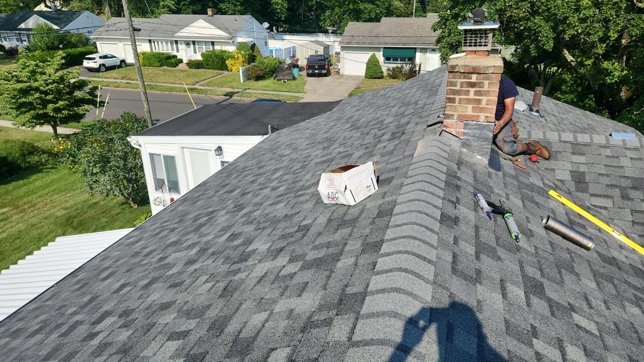 Residential Roofing Installation using Owens Corning Duration Estate Gray by A Plus Exterior