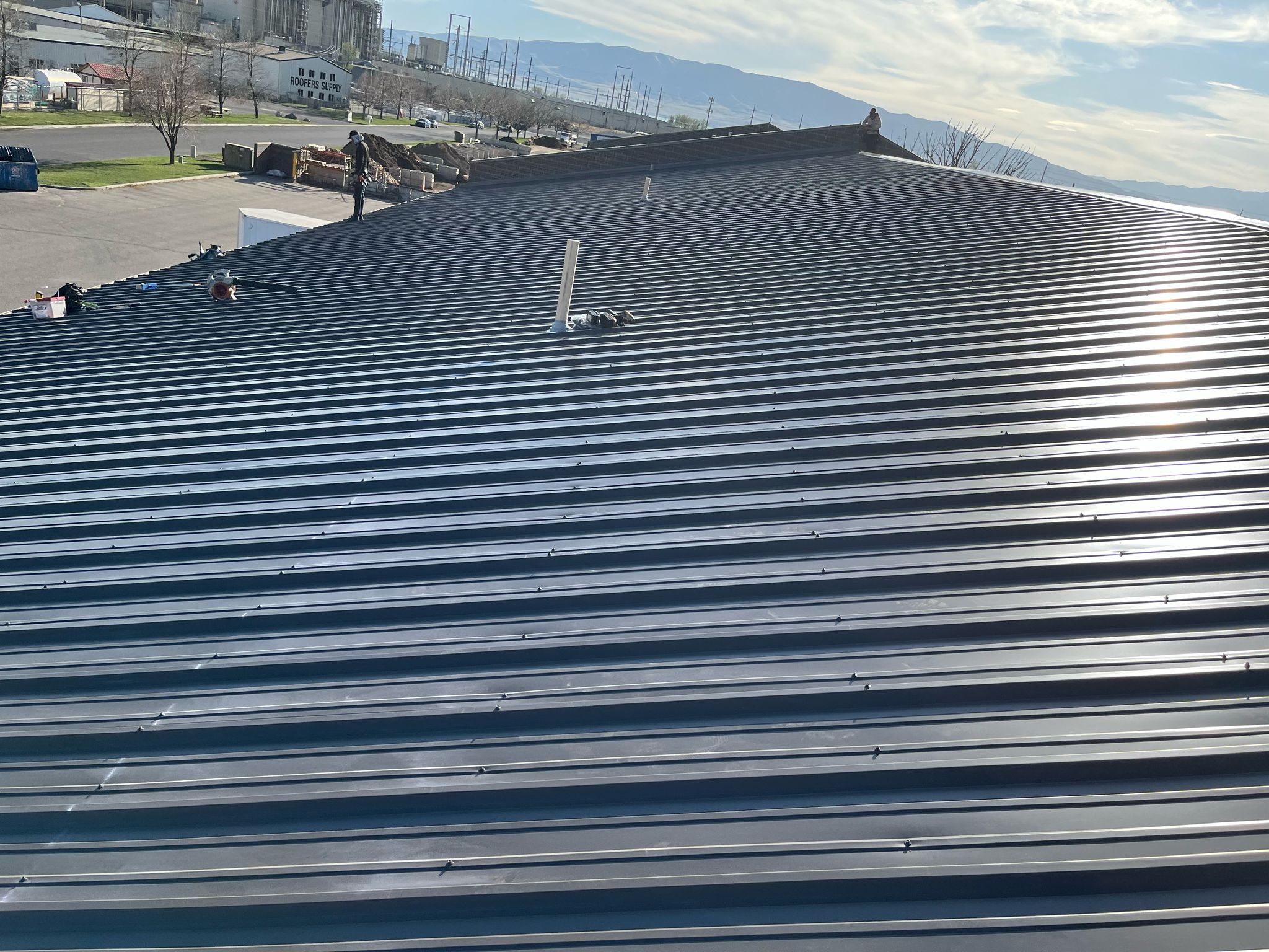 Commercial Roof Replacement – PBR Metal Panels After Hail Damage by ASAP Roofing & Exteriors