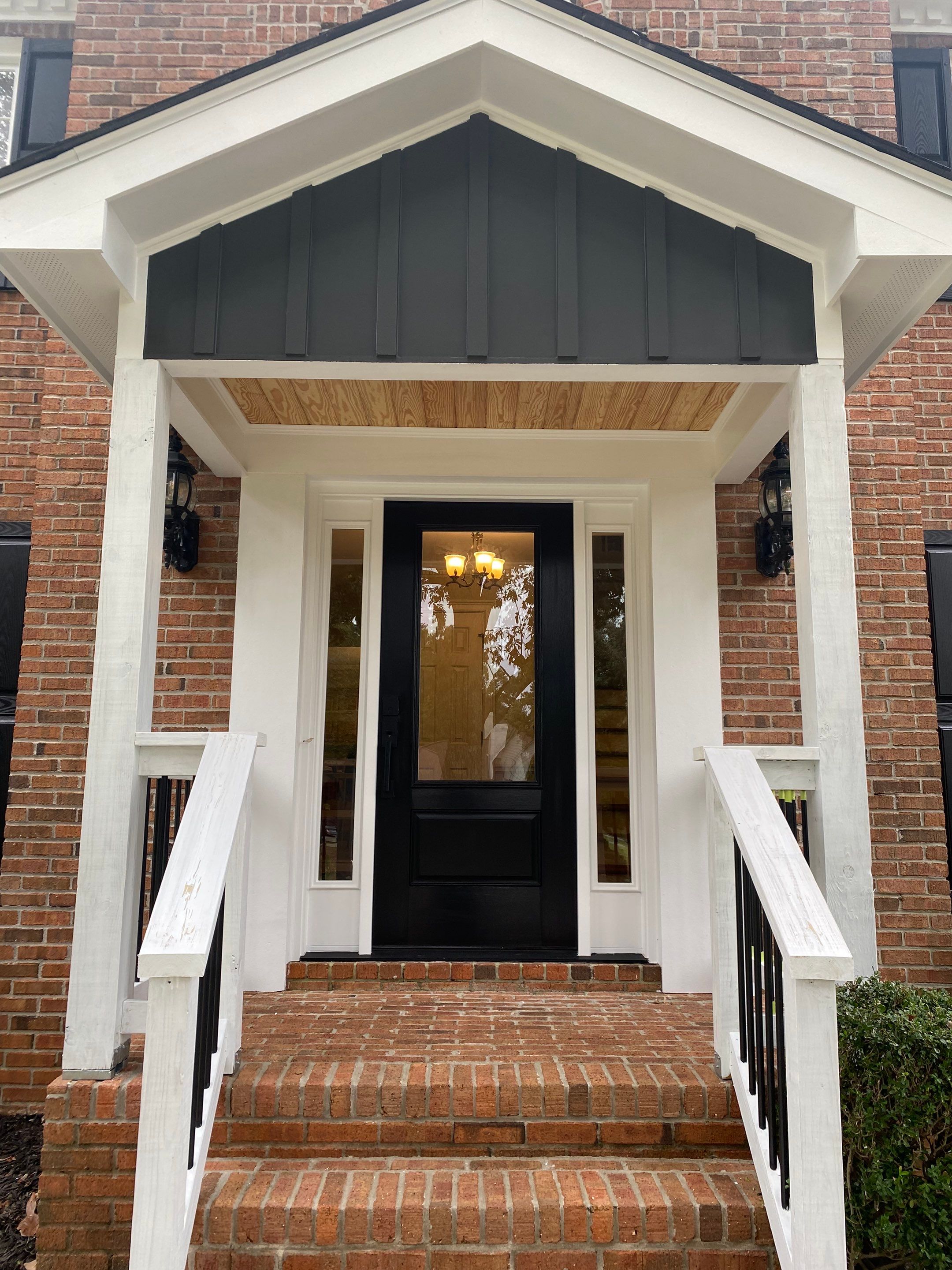 Custom Portico Construction and Siding Replacement in Alpharetta by Swift Home Renovations