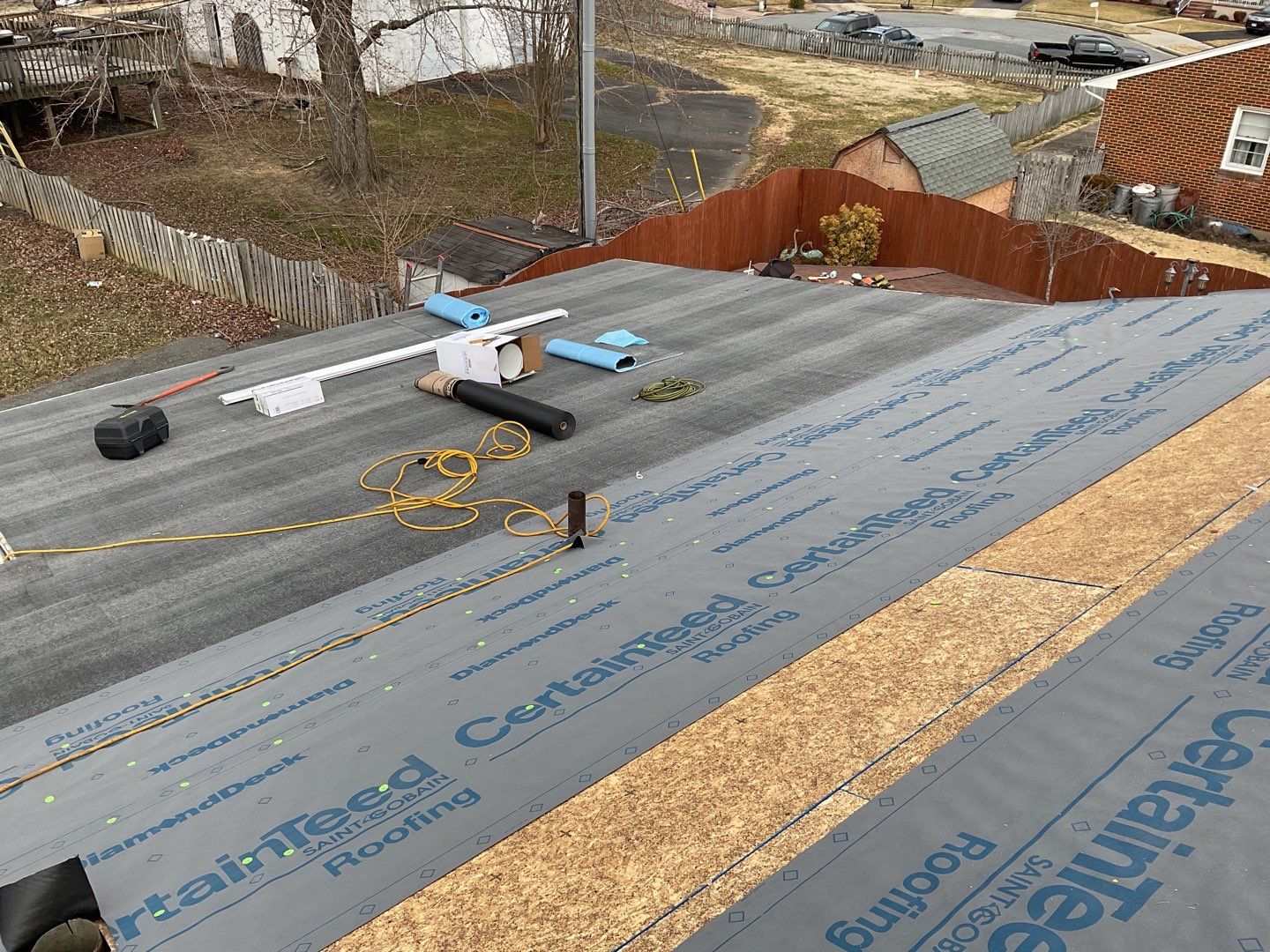 Residential Roofing Installation using CertainTeed Shingles by Alpha Design Services