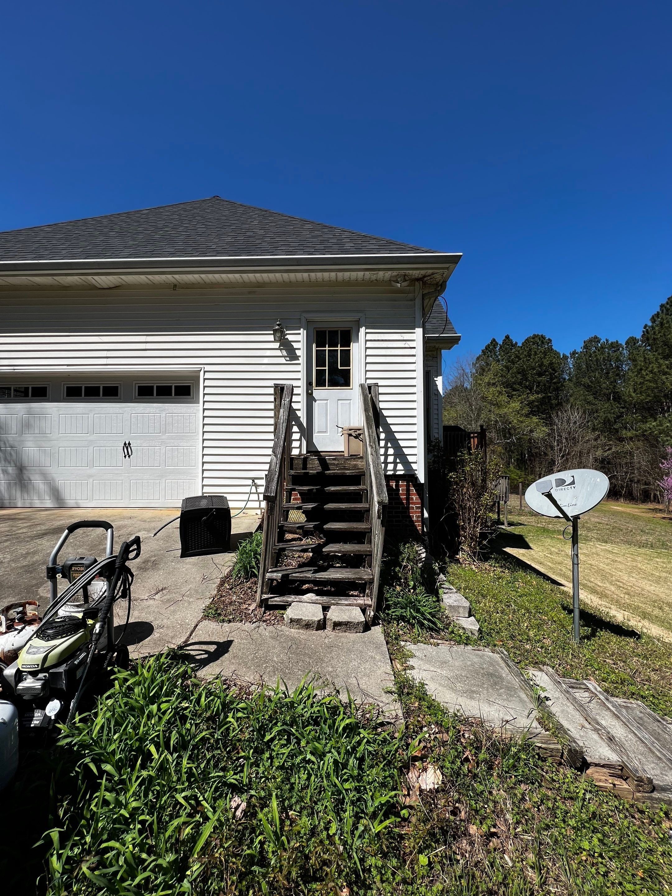 Pressure-Treated Wood Deck and Side Porch Replacement in Dacula by Swift Home Renovations