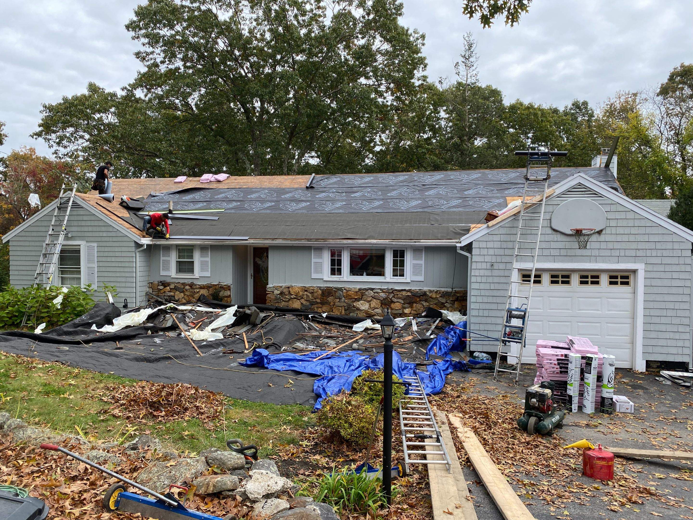 Roof Replacement + New Gutters & Guards — Chelmsford, MA by Mighty Dog Roofing of Greater Middlesex County