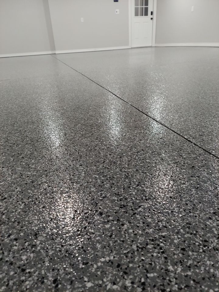 Garage Floor Coating with Smoke by Copperhead Coatings