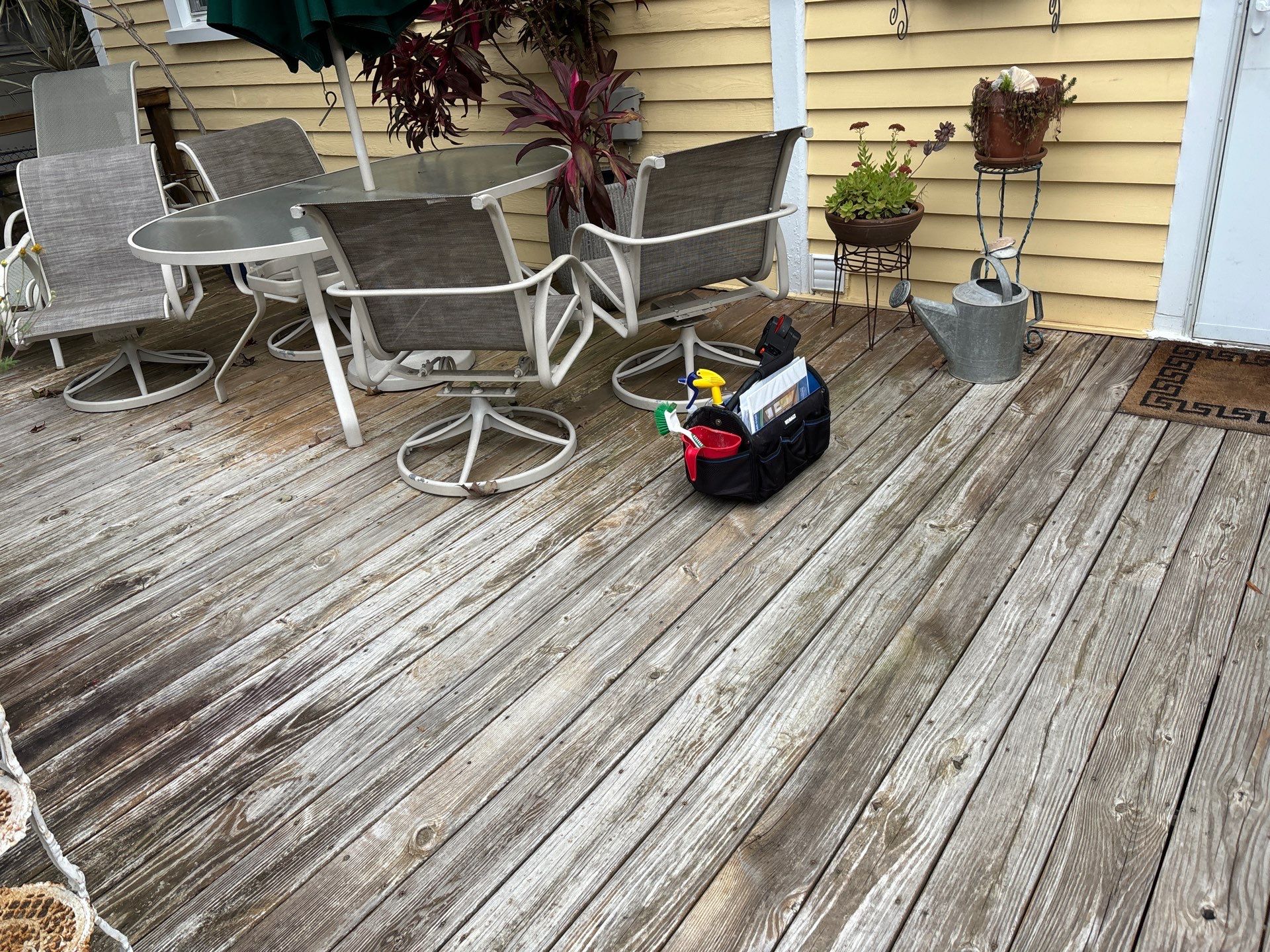 Weathered Deck using Wood Sealant by DuraSeal
