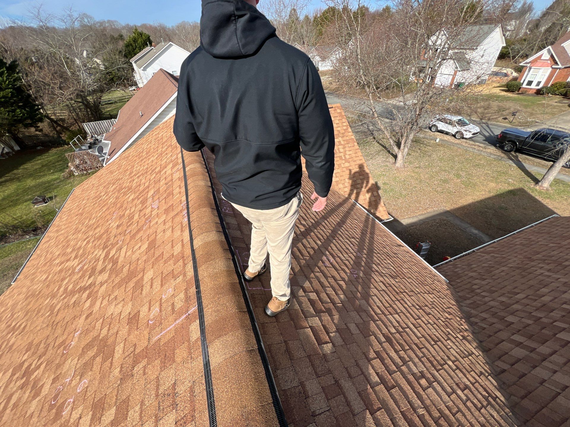 Residential Roofing Installation using GAF Timberline HDZ Charcoal by RISE Roofing & Restoration, LLC