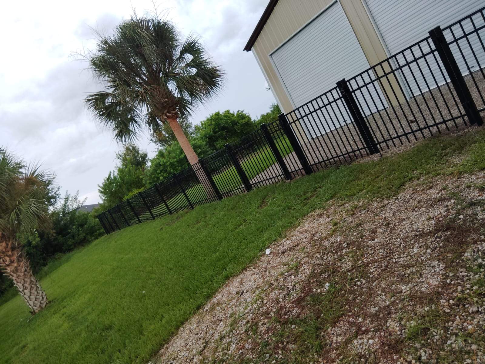 Black Aluminum Picket Fence Installation for Port Charlotte Residence by True Fence LLC