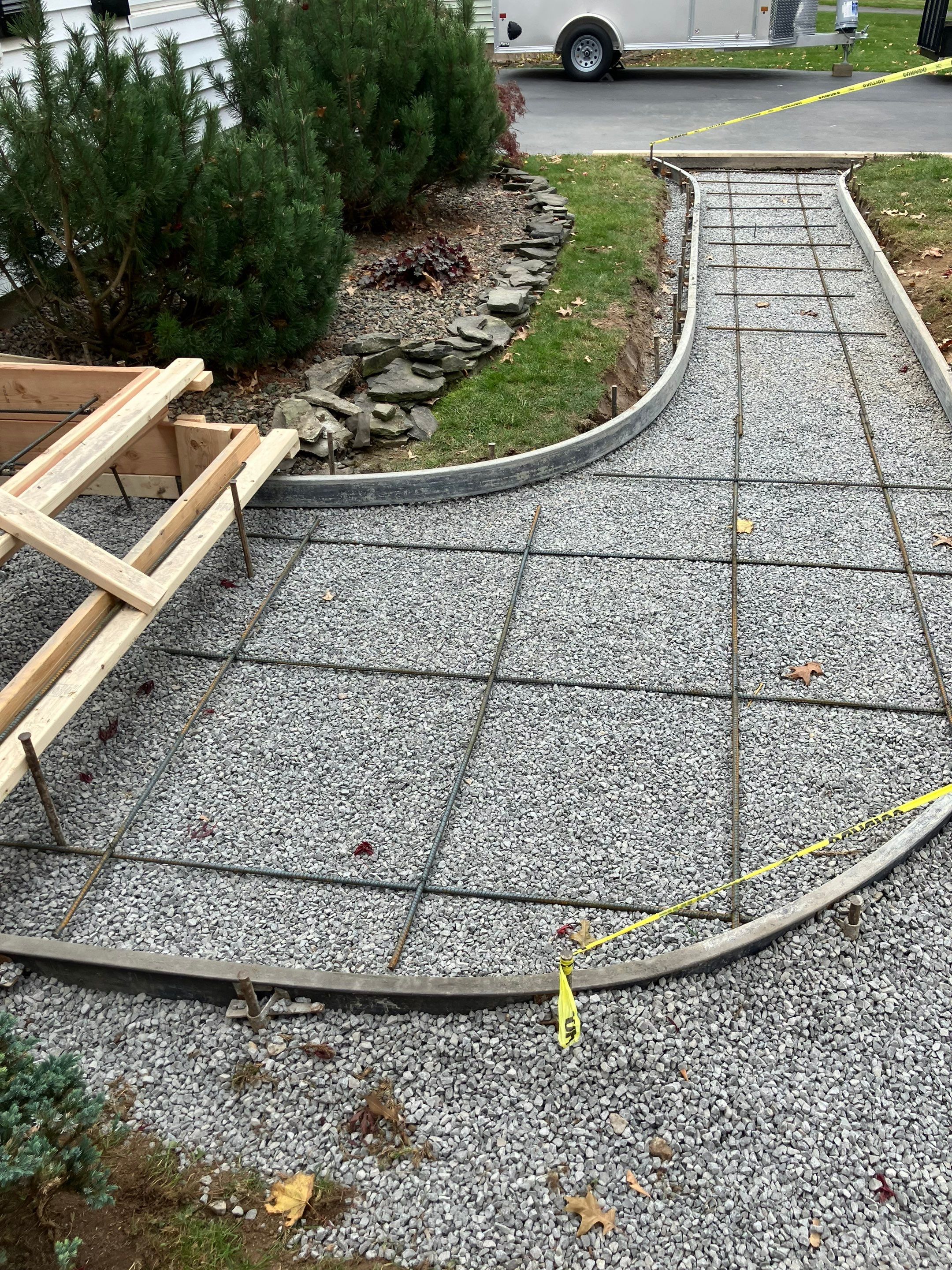 Broom Finish Walkway  by NG Masonry & Construction LLC