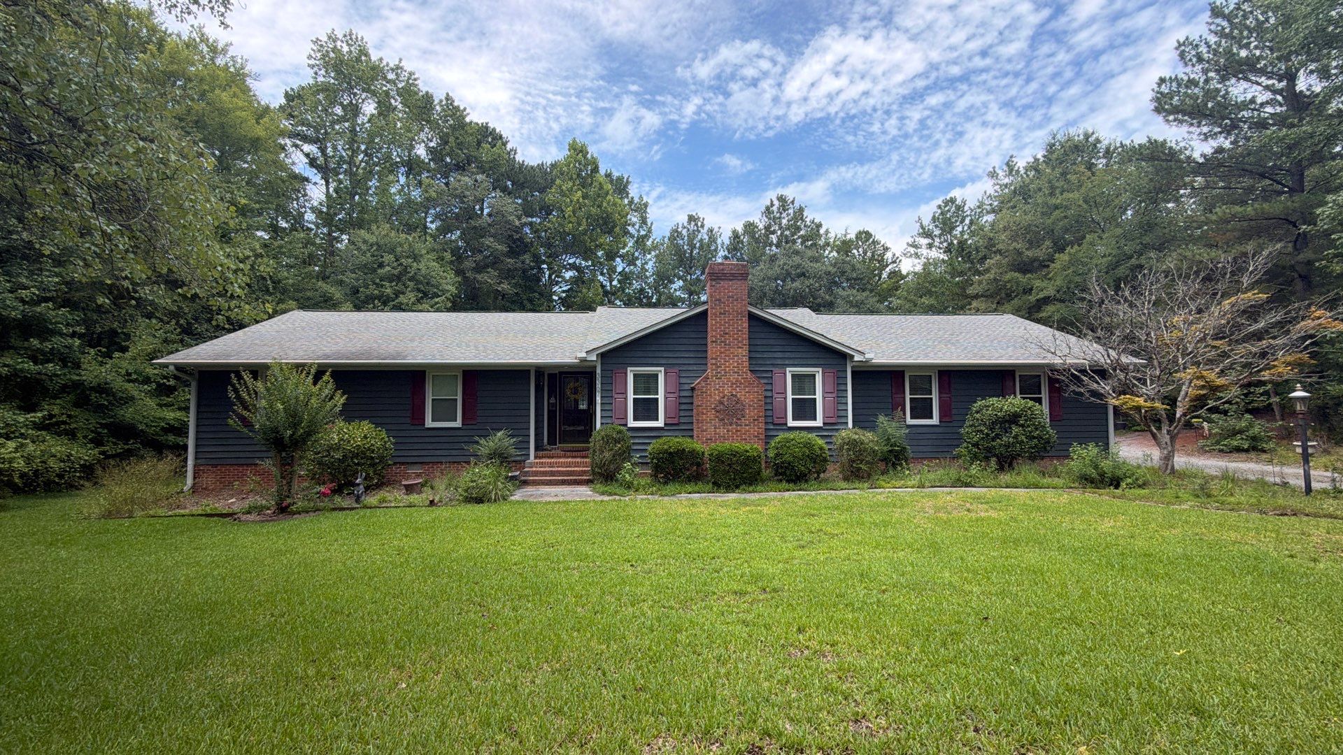 Dark Blue Horizontal Siding Replacement for Rock Hill Residence