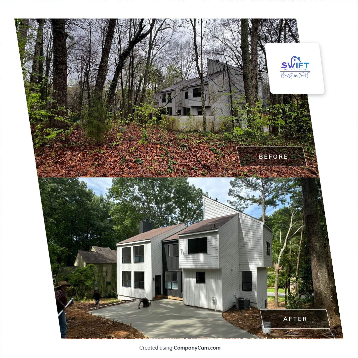 Modern Marietta Home Transformation with Custom Kitchen and Vertical Siding by Swift Home Renovations