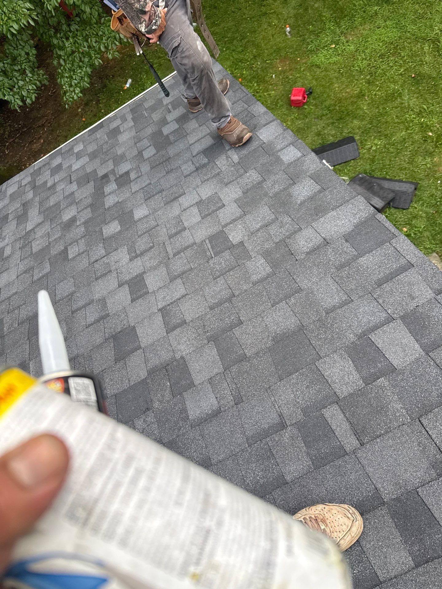 Lorton: Residential Roof with CertainTeed Landmark Pro in Max Def Moire Black by RM Banning, Inc.
