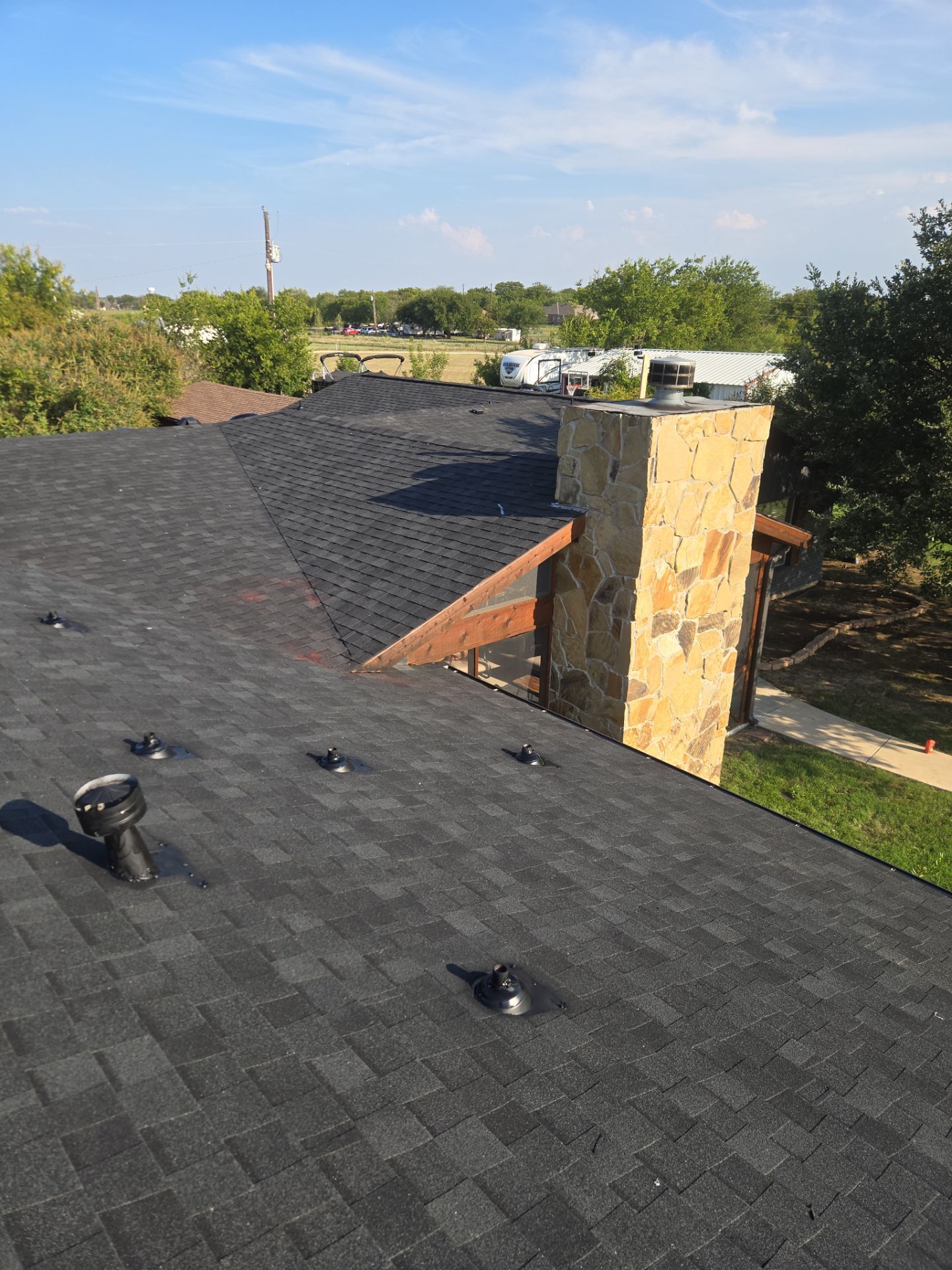 Project in Justin by Lonestar Roofing and Restoration LLC.