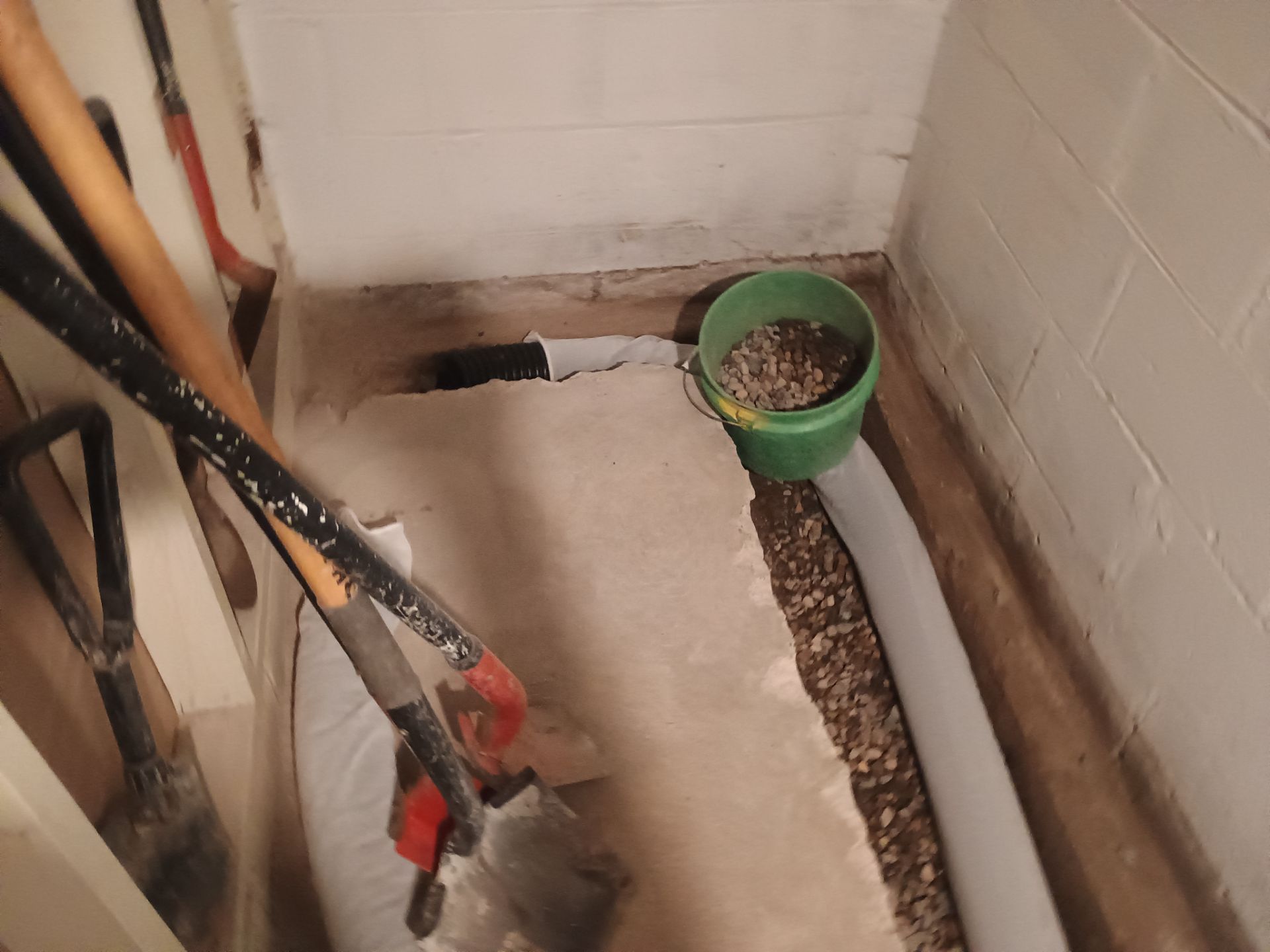 Drain Tile & Sump Pump Installation in South Minneapolis by Waterproofing Northeast