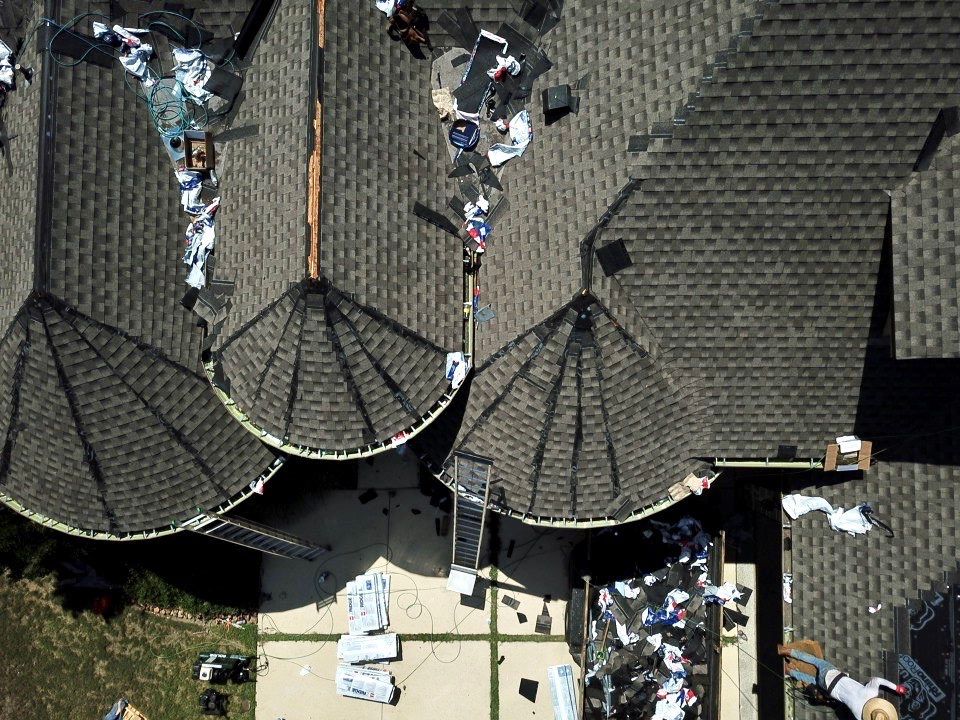Residential Roof Replacement using GAF Timberline HDZ Architectual Shingles by Premier Roofing and Contracting