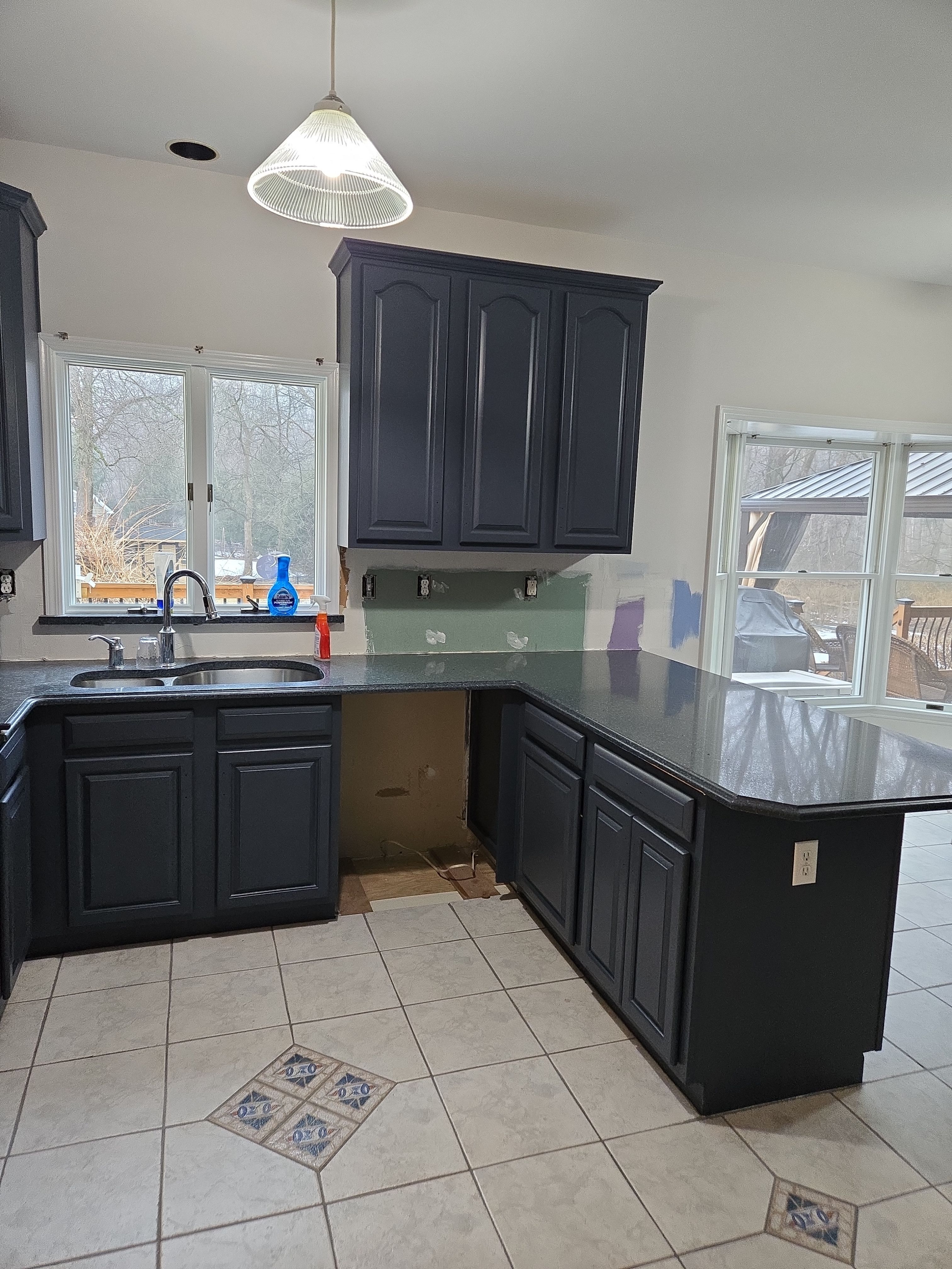 Cabinet Refinishing using Benjamin Moore Command by Spectrum Painting, LLC