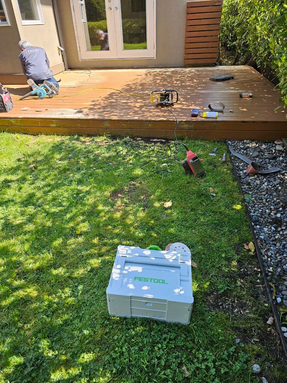Deck Staining - Seymour Blvd by YVR Construction Group