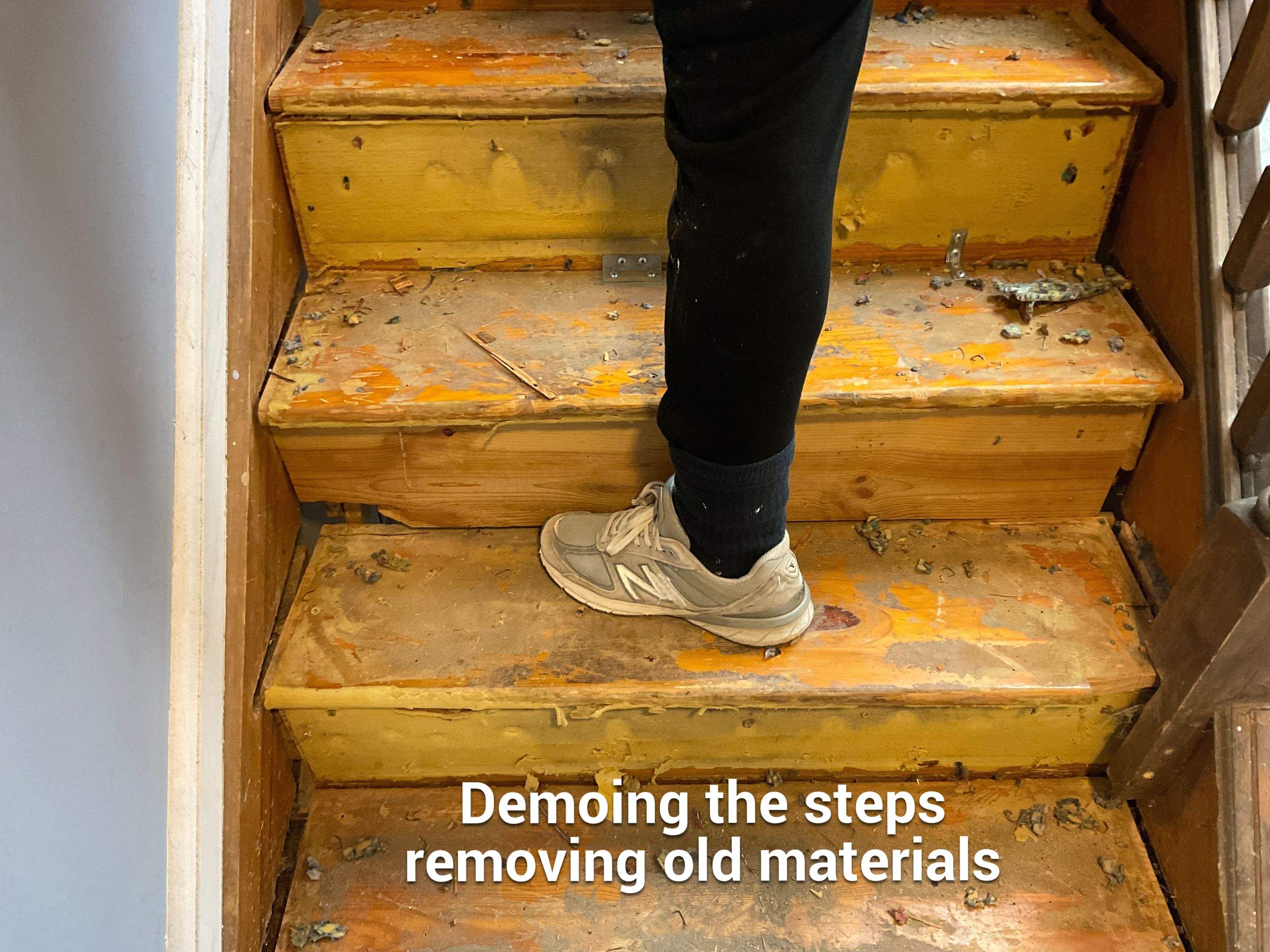 New basement steps by Alpha Design Services