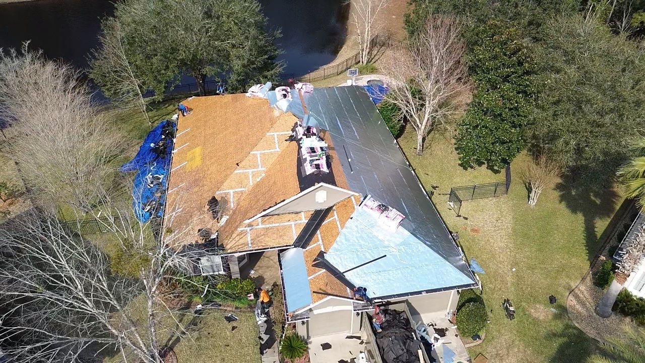 Residential Roofing Installation using Owens Corning TruDefinition Duration Shingles by Galaxy Builders, Inc.