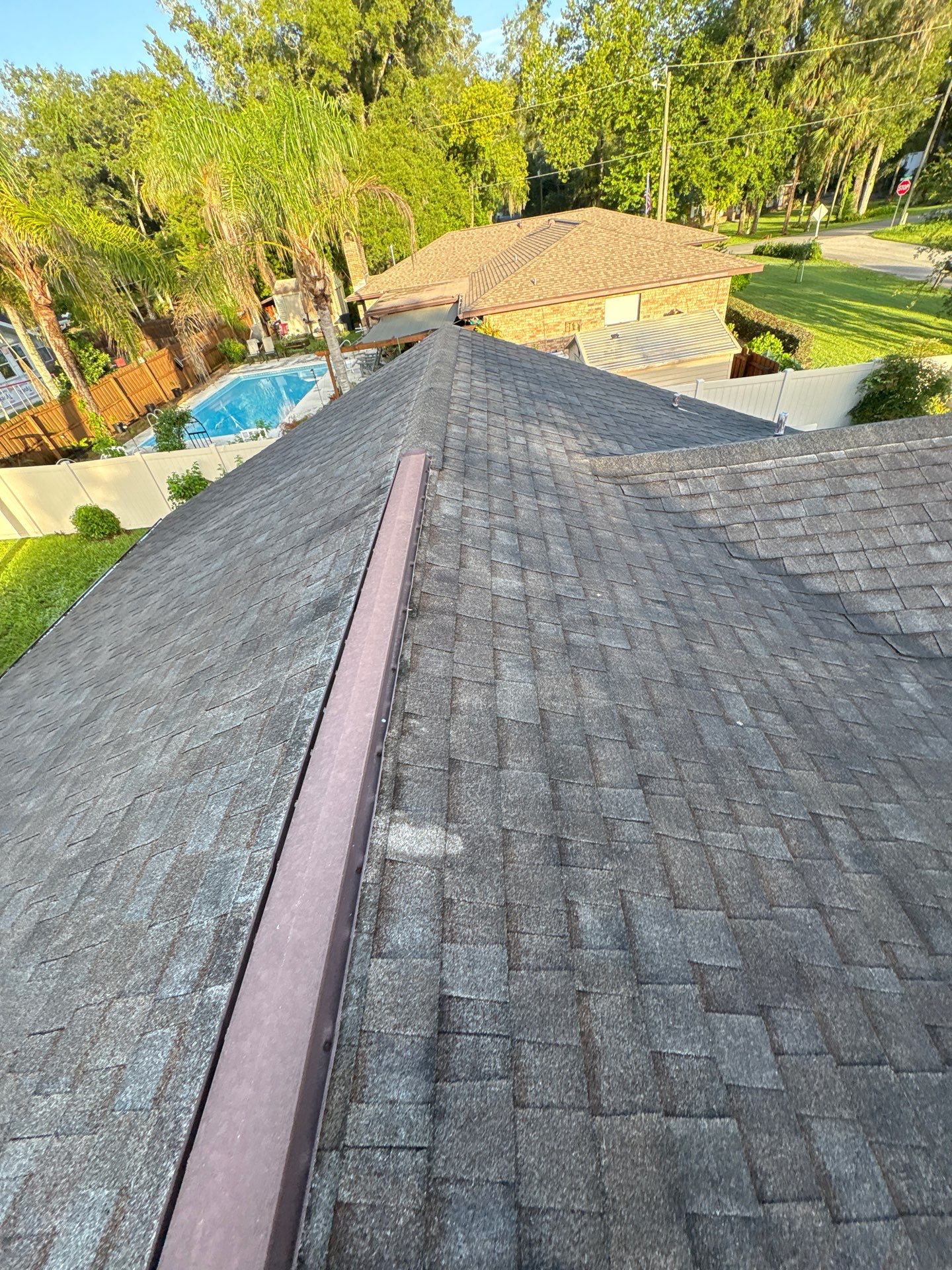 Architectural Shingle Roof Replacement and Attic Inspection in Orange City by Pinnacle Roofing Group