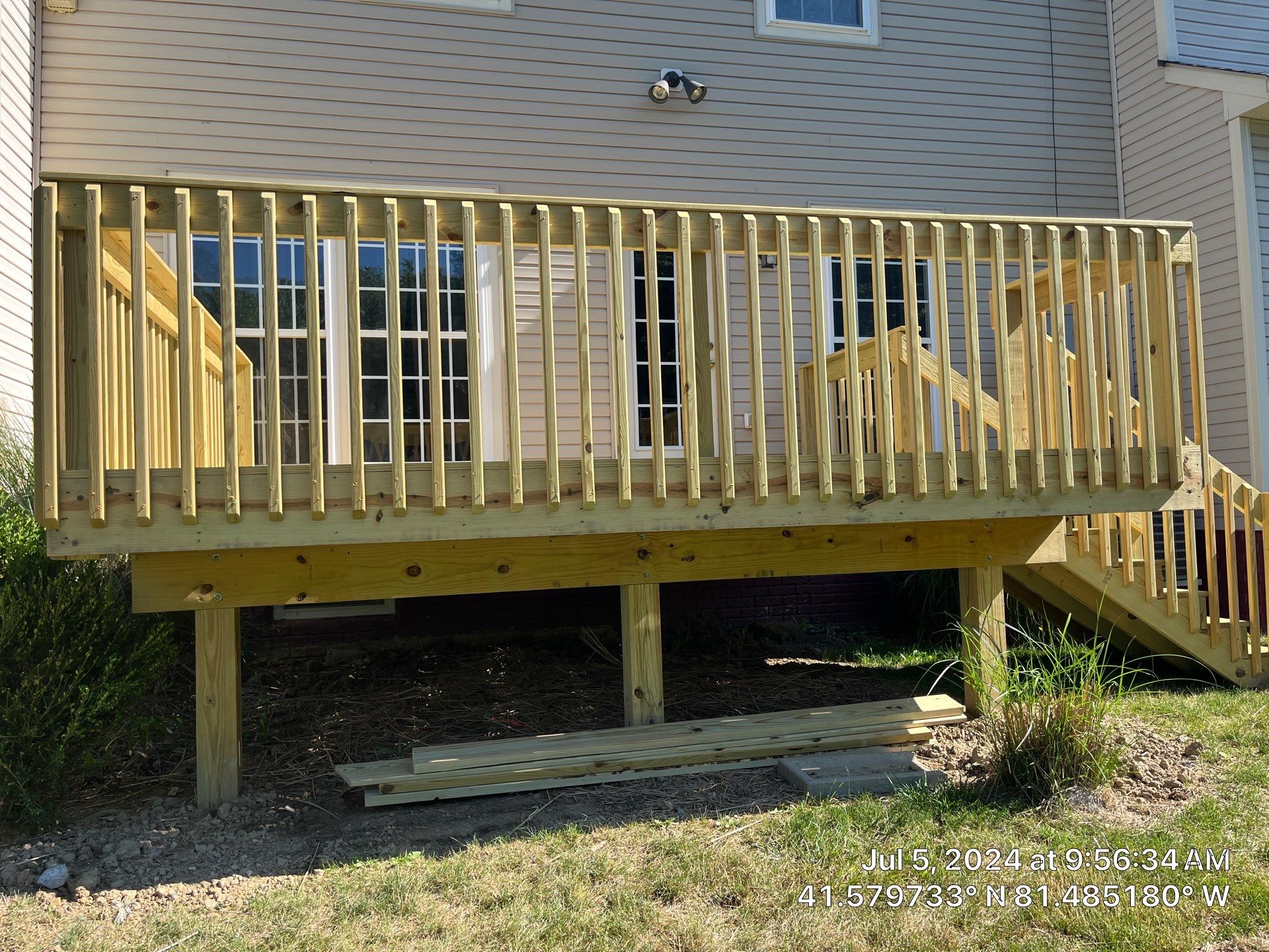 All Wood Deck by Hilltop Drafting & Design LLC