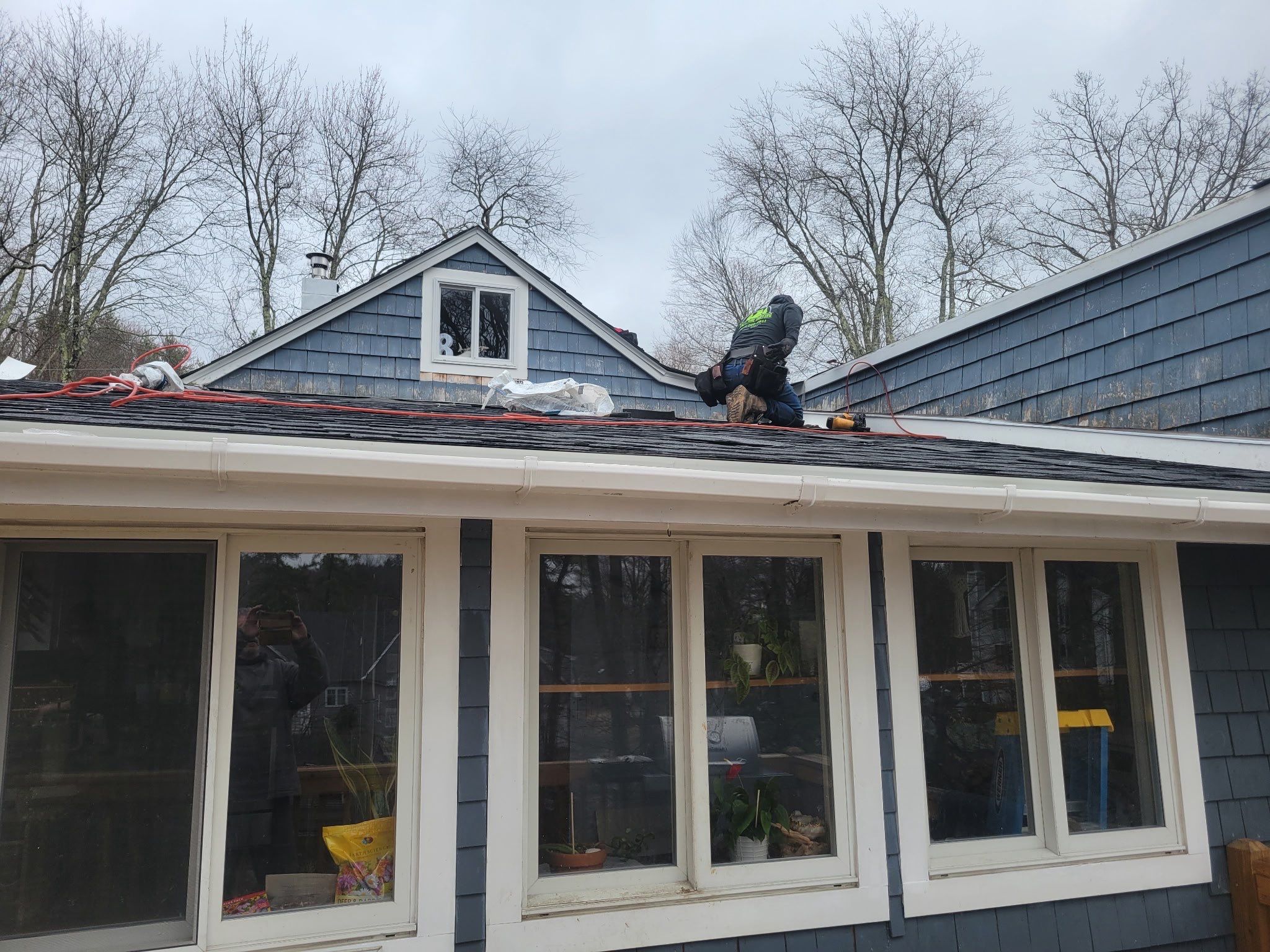 Project in Barrington, NH by Tall pine roofing