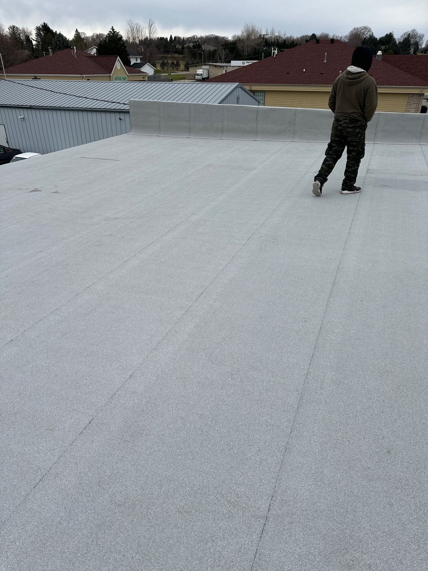 Commercial Roofing using Certainteed Flintastic Self Adhered by Stendahl Services
