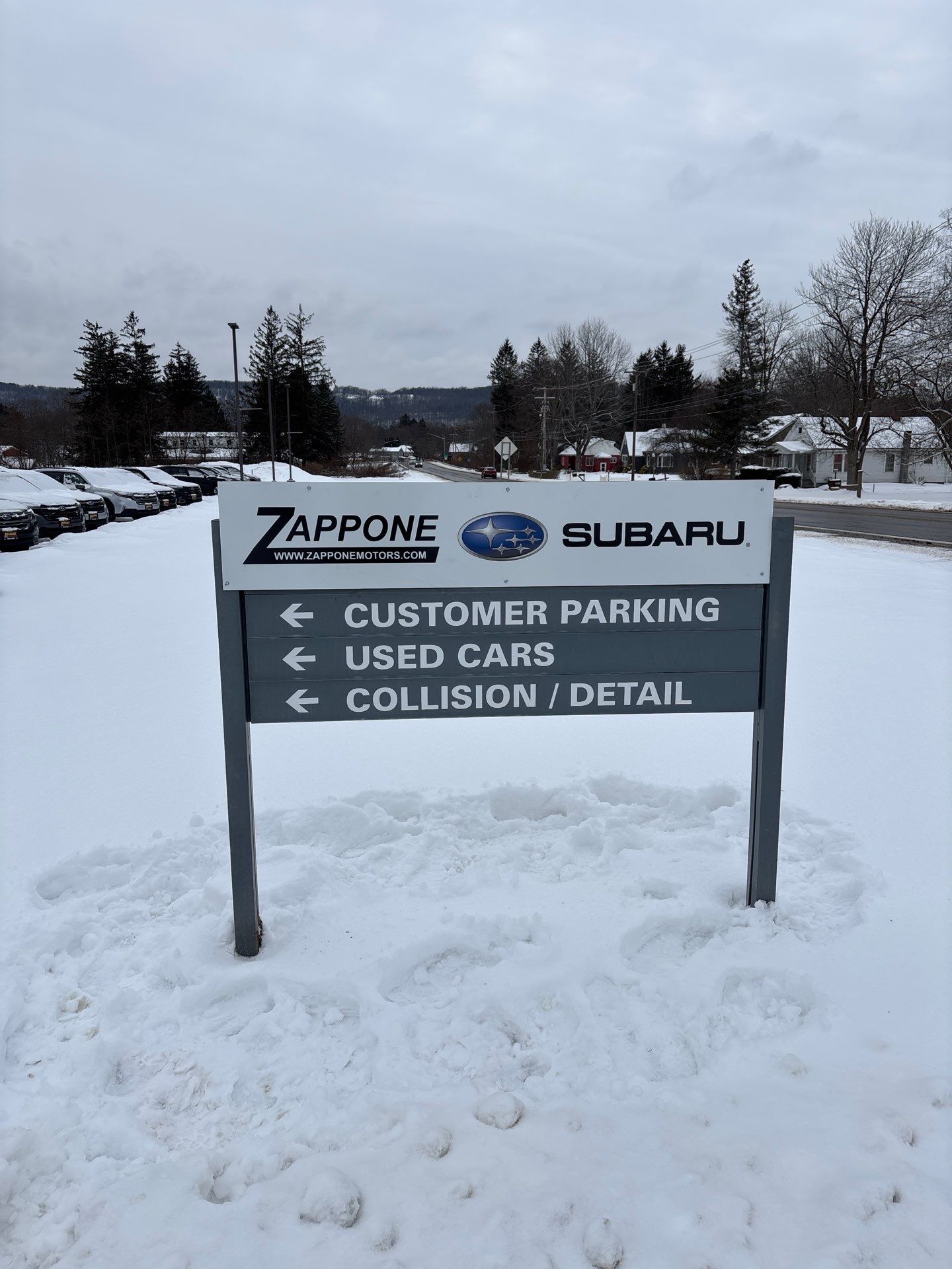 Zappone Subaru Pylon and Directional Sign Installation in Norwich by FASTSIGNS of Saratoga Springs