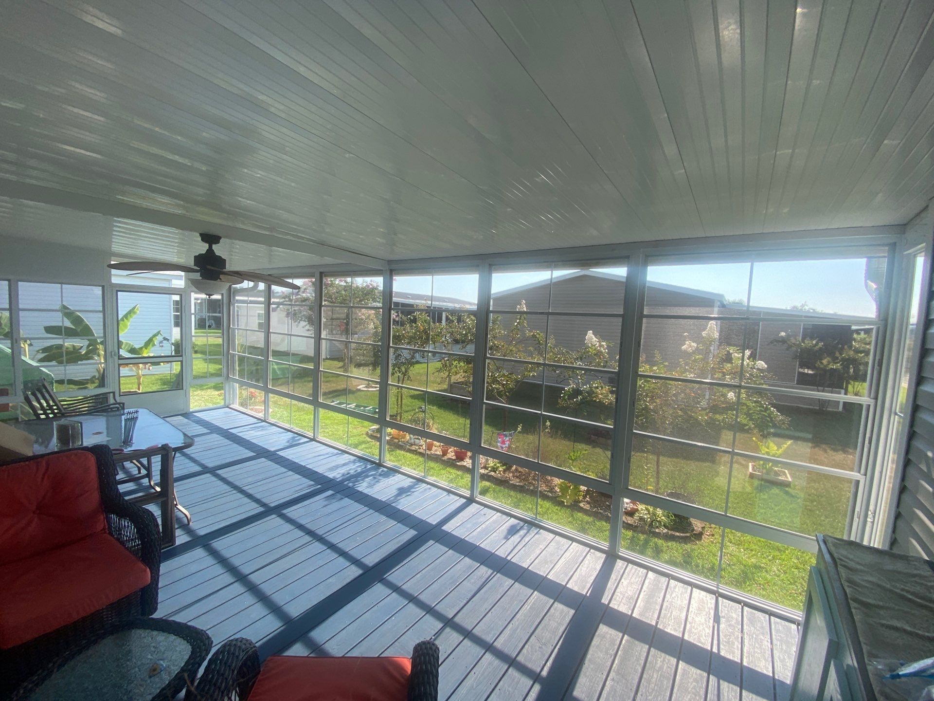Screen Under w/Vinyl 4 Track Windows by Titan Sunrooms