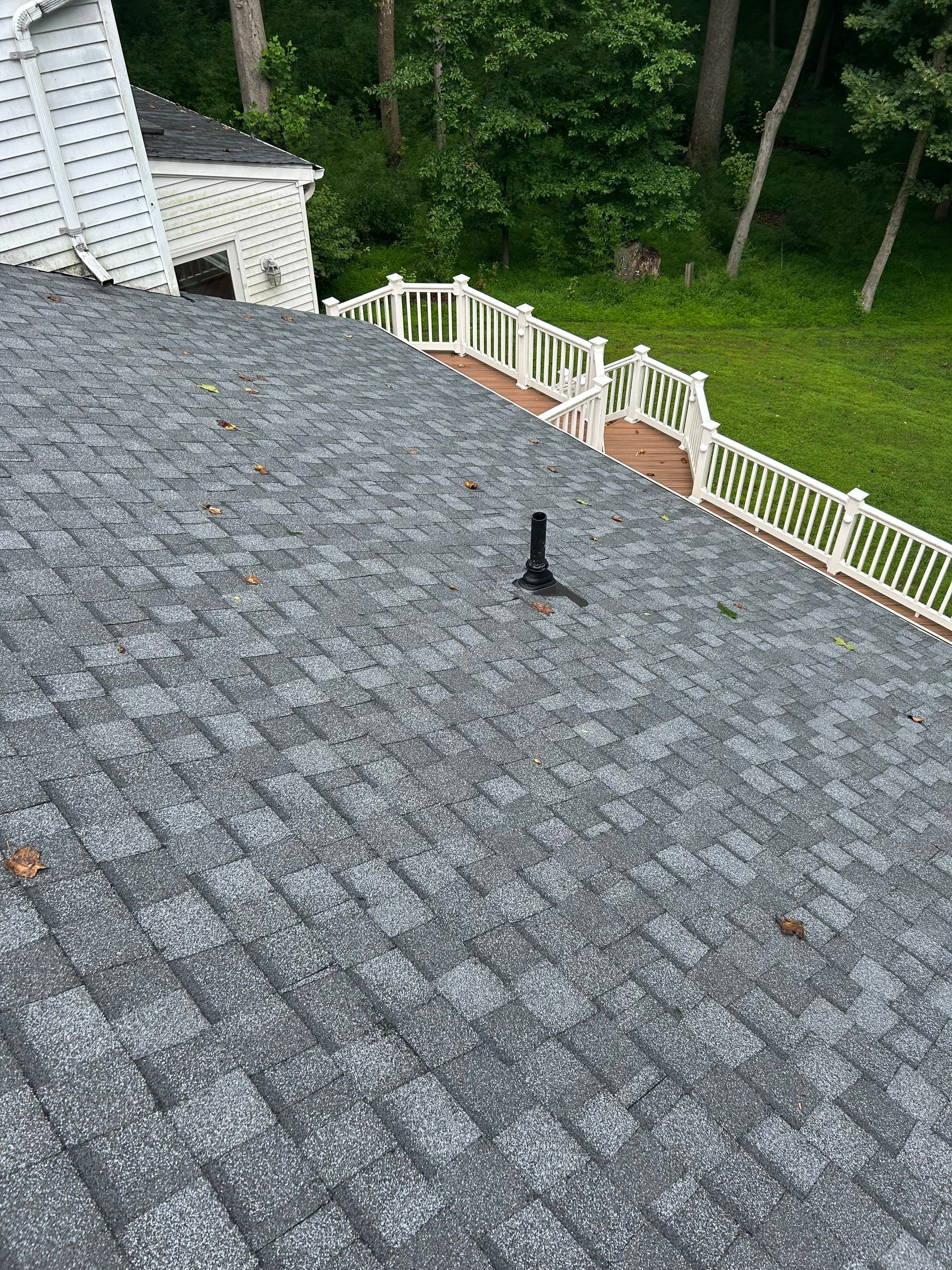 Oakton: Residential Roof Replacement with CertainTeed Landmark Designer Shingles in Pewter by RM Banning, Inc.
