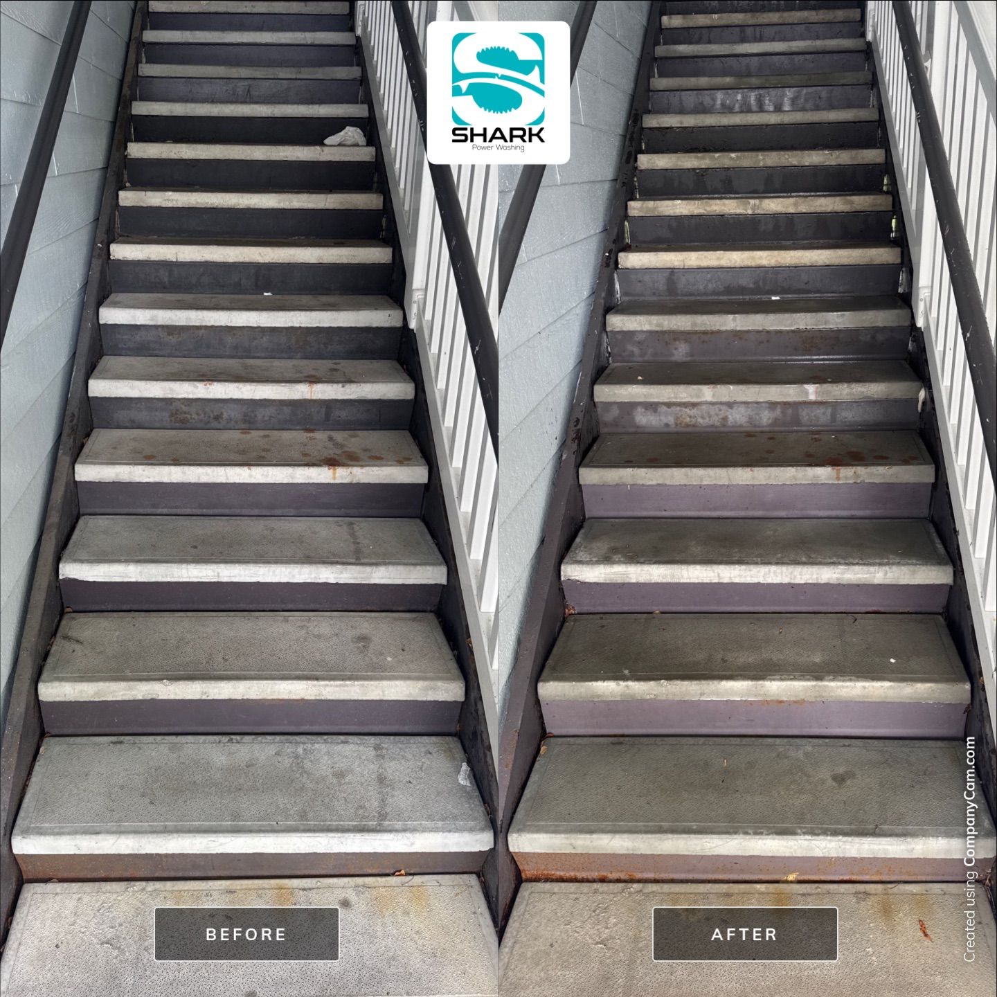 Concrete Cleaning in Wilmington by Shark Power Washing