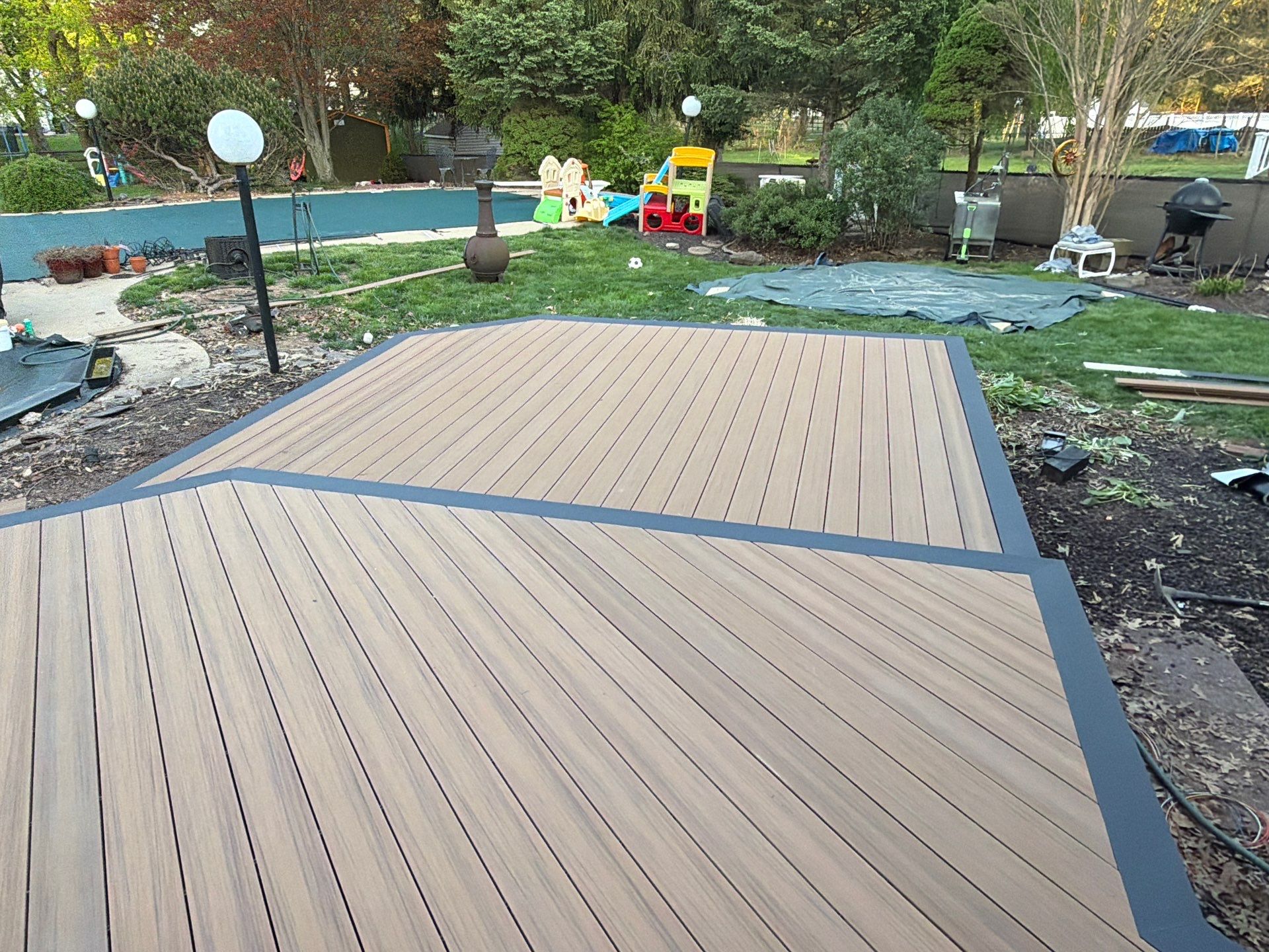 Deck Resurface In Richboro PA With Pergola by deck guardian