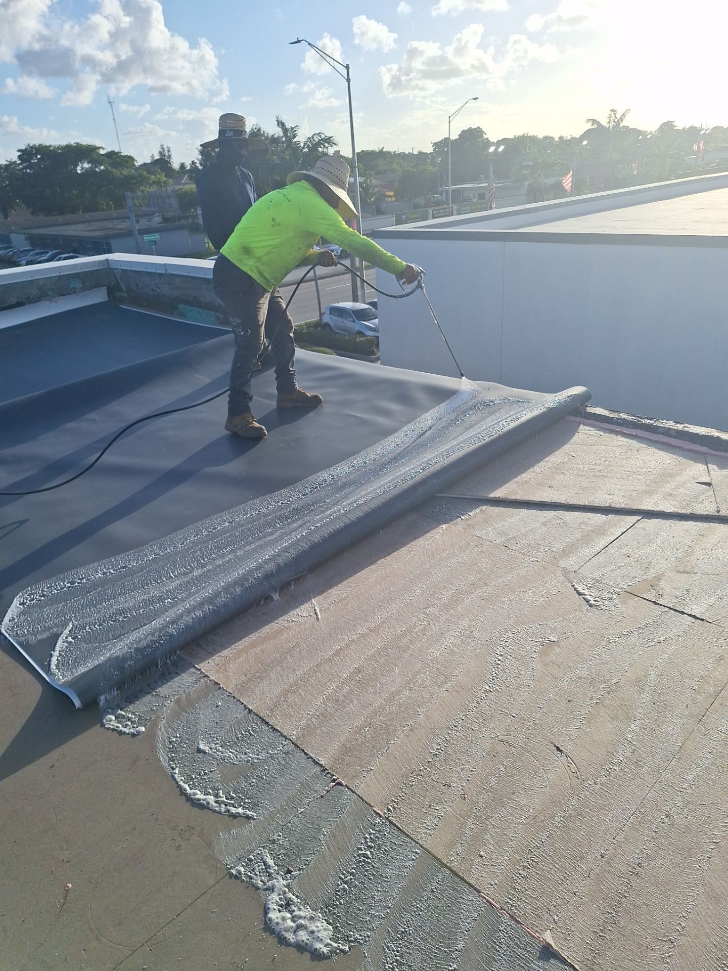 COMMERCIAL REROOF GAF TPO EVERGUARD 60 MIL SMOOTH WITH 1-1/2" INSULATION by Earl W. Johnston Roofing