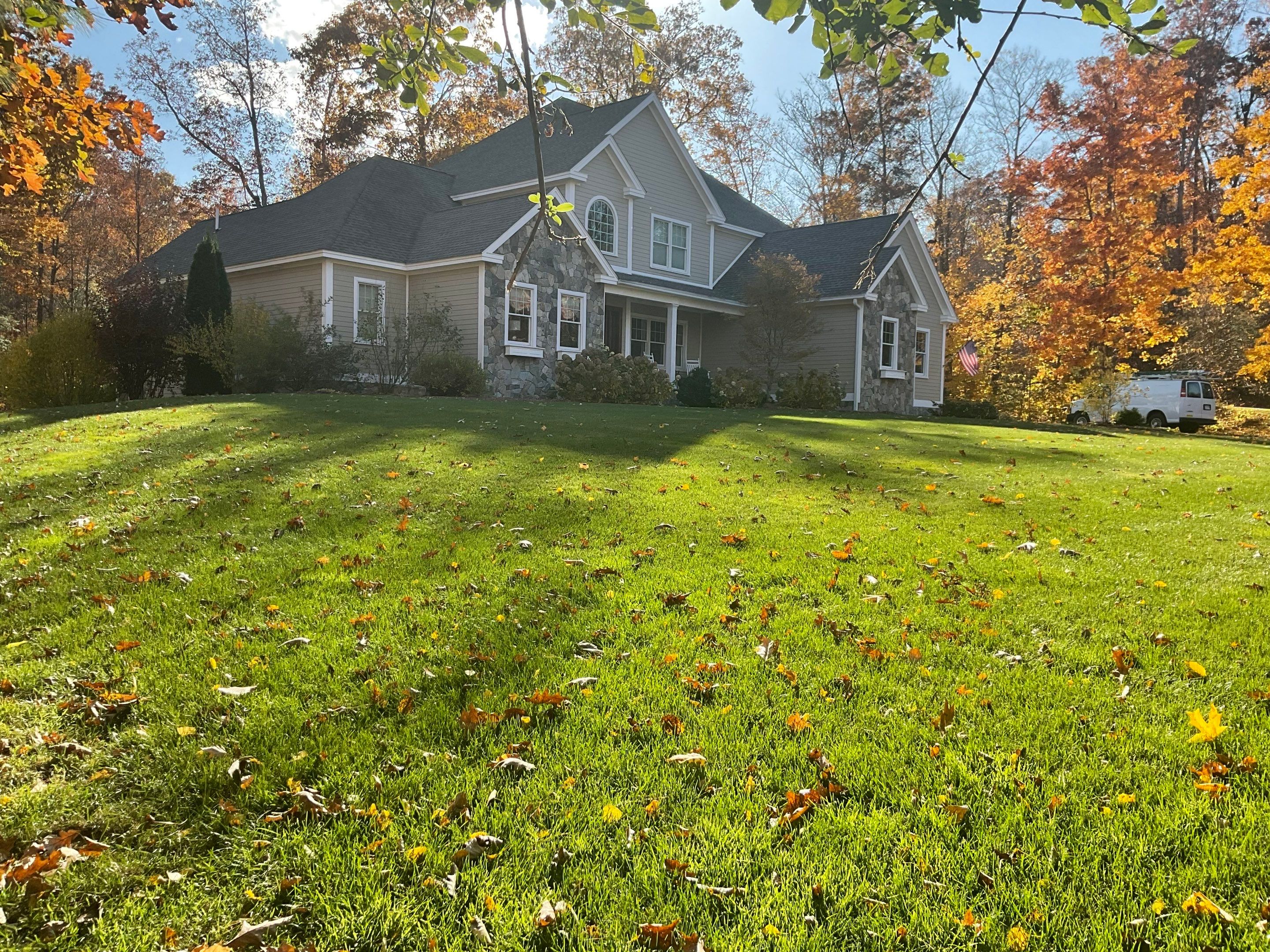 the service being done is cleaning the exterior surfaces including the house walls and surrounding areas for maintenance
