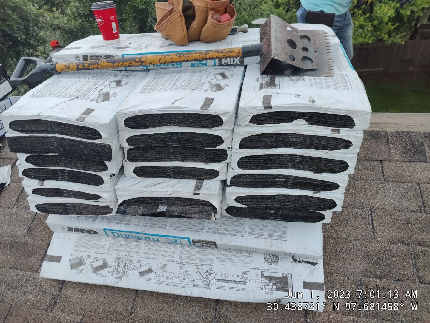 Residential Roofing Installation using IKO Dynasty Granite Black by DeZign Roofing & Exteriors