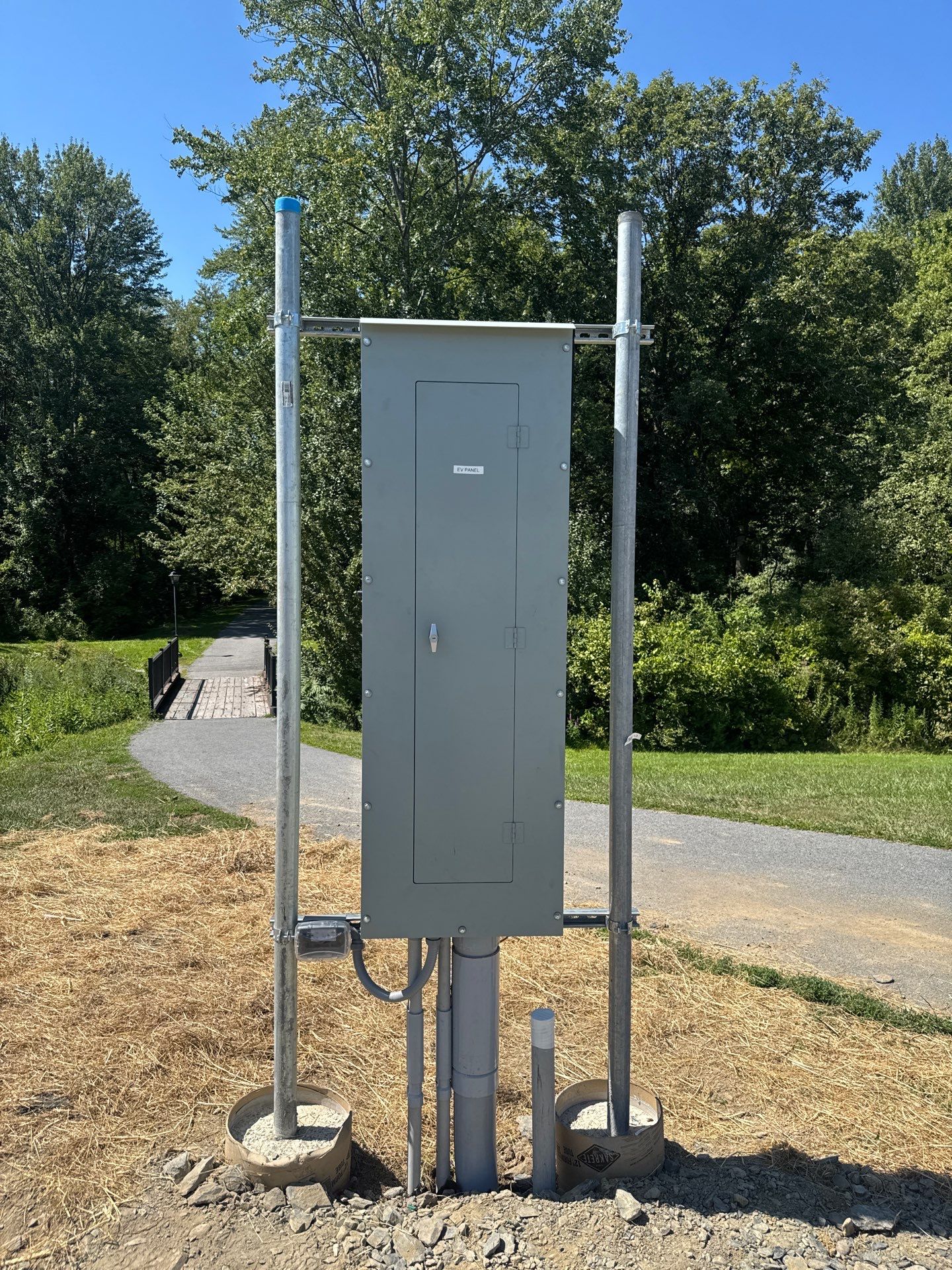 Tesla Pedestal Chargers & 400A Service Installed by ZAM by ZAM Electric