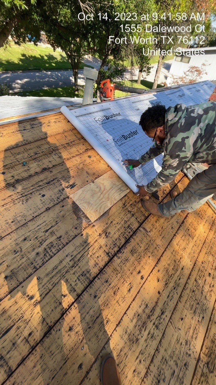 Residential Roof Replacement using GAF HDZ Shingles - Ft. Worth TX by Roof Experts