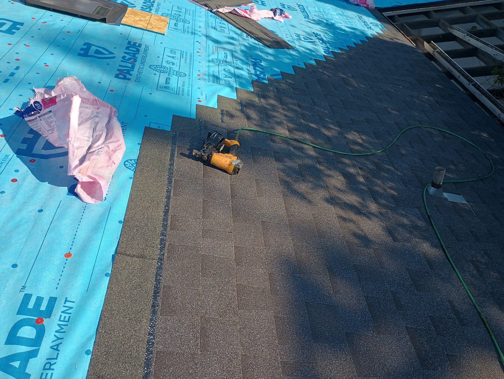Residential Roofing Installation using Owens Corning Duration Cool Shingles by Hull Brothers Roofing