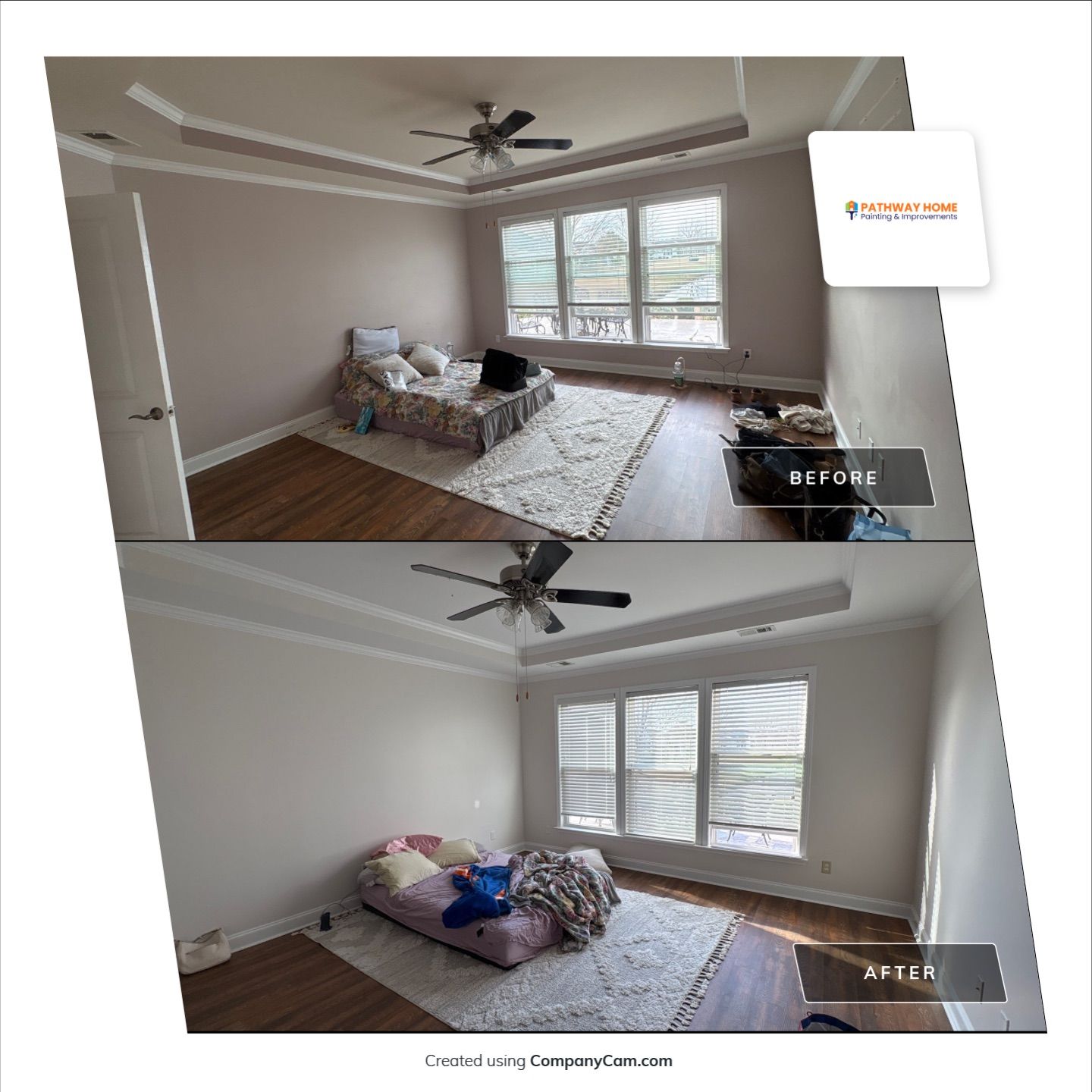 From Concern to Comfort: A Full Interior Transformation Done Right by Pathway Home Painting & Improvements