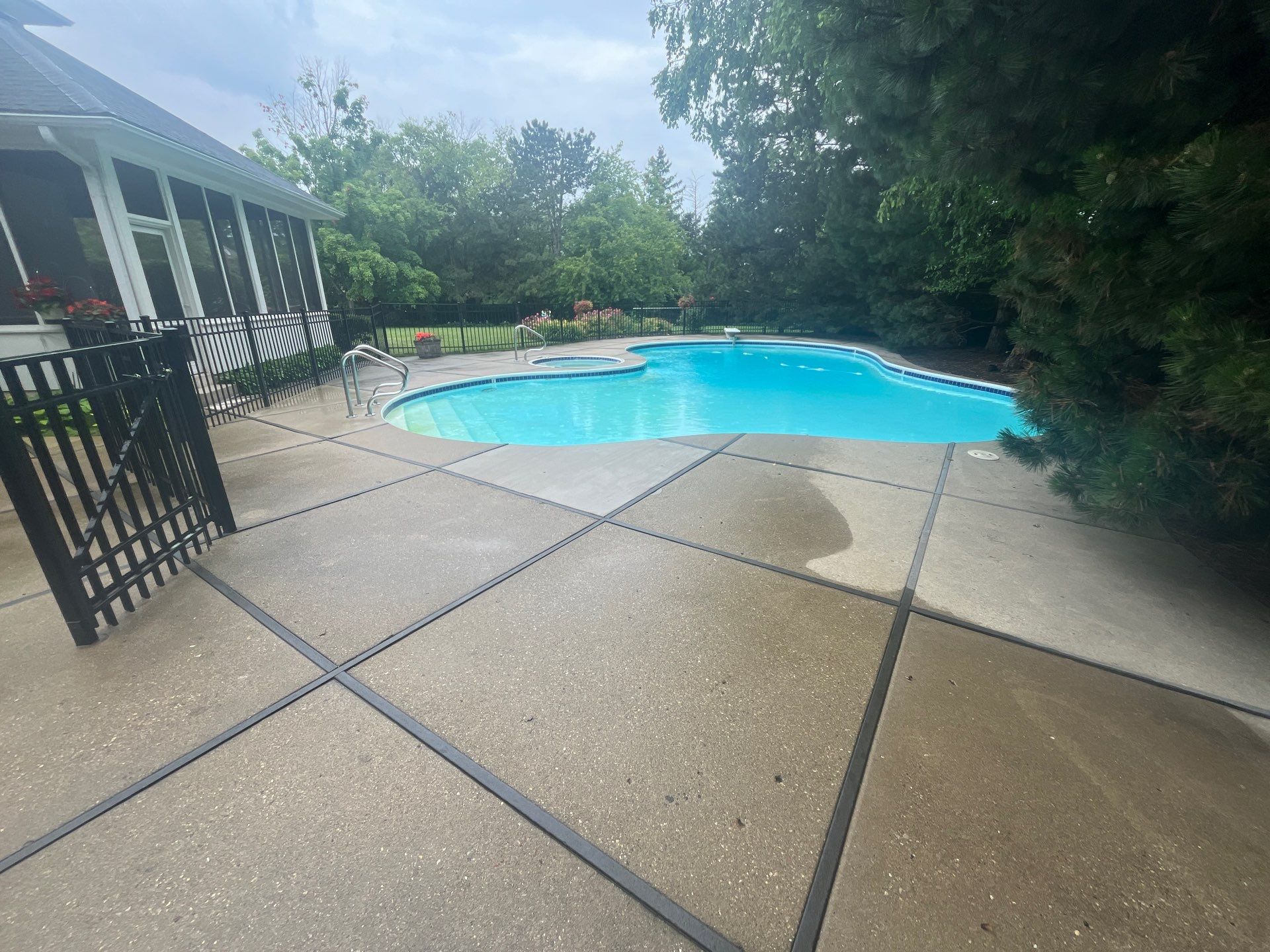 Pool Deck Pressure Washing by Northern Power Washing LLC.