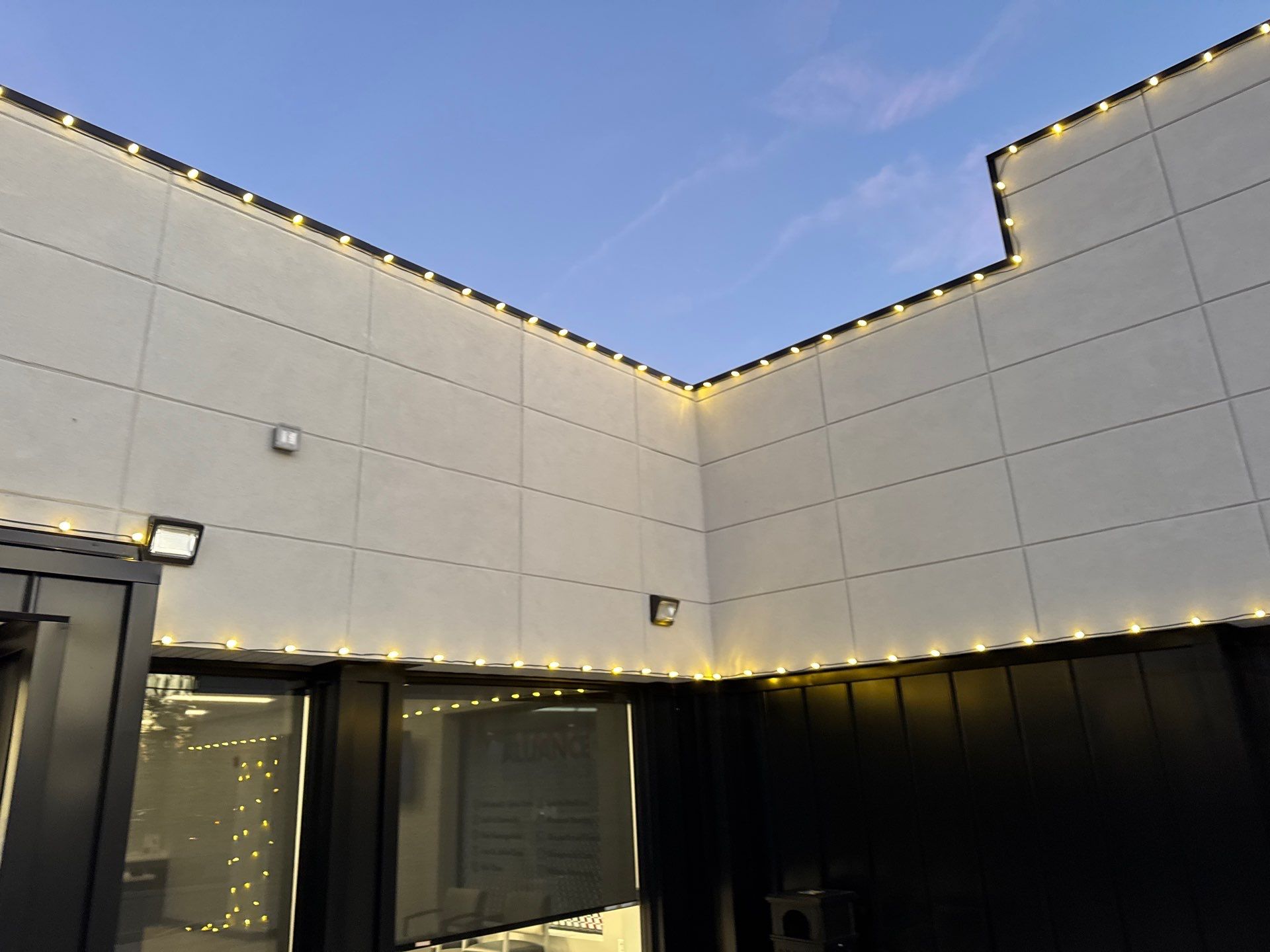 Commercial Holiday Lighting in Red Bank, NJ by Clearview Washing